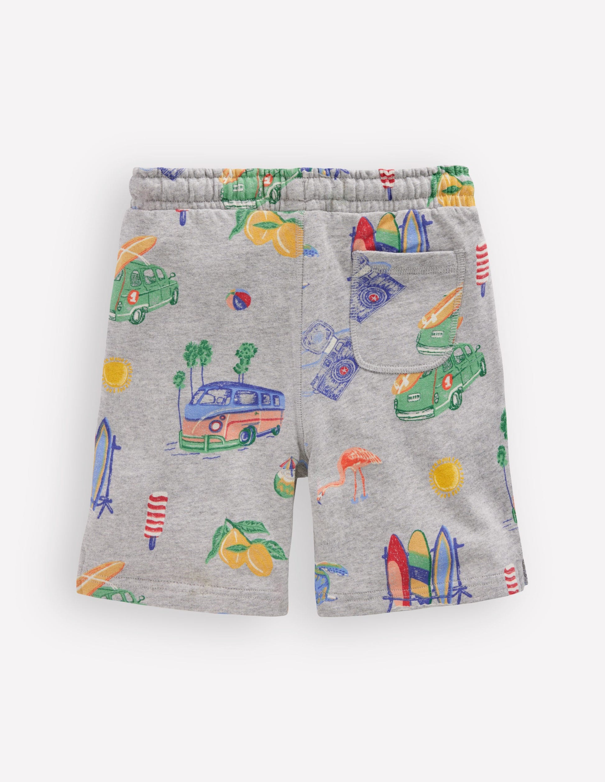 Short imprimé-Vacances chambray-3