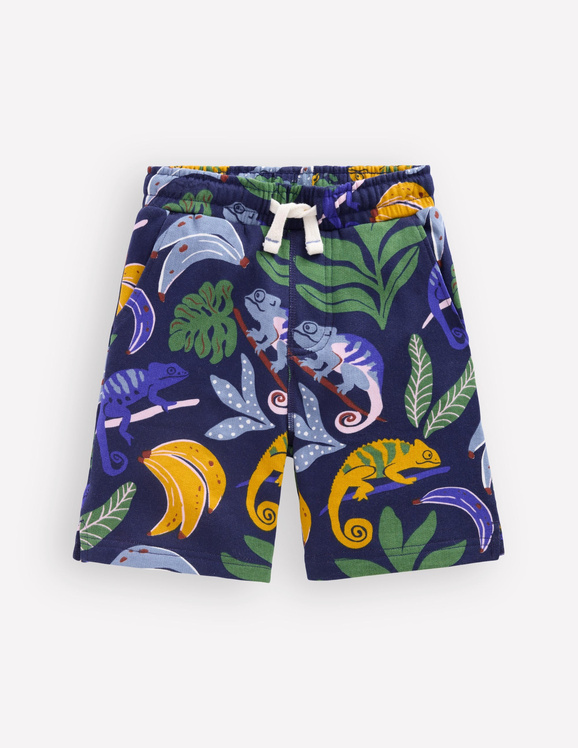 Short imprimé-Caméléon bleu marine - Image 1