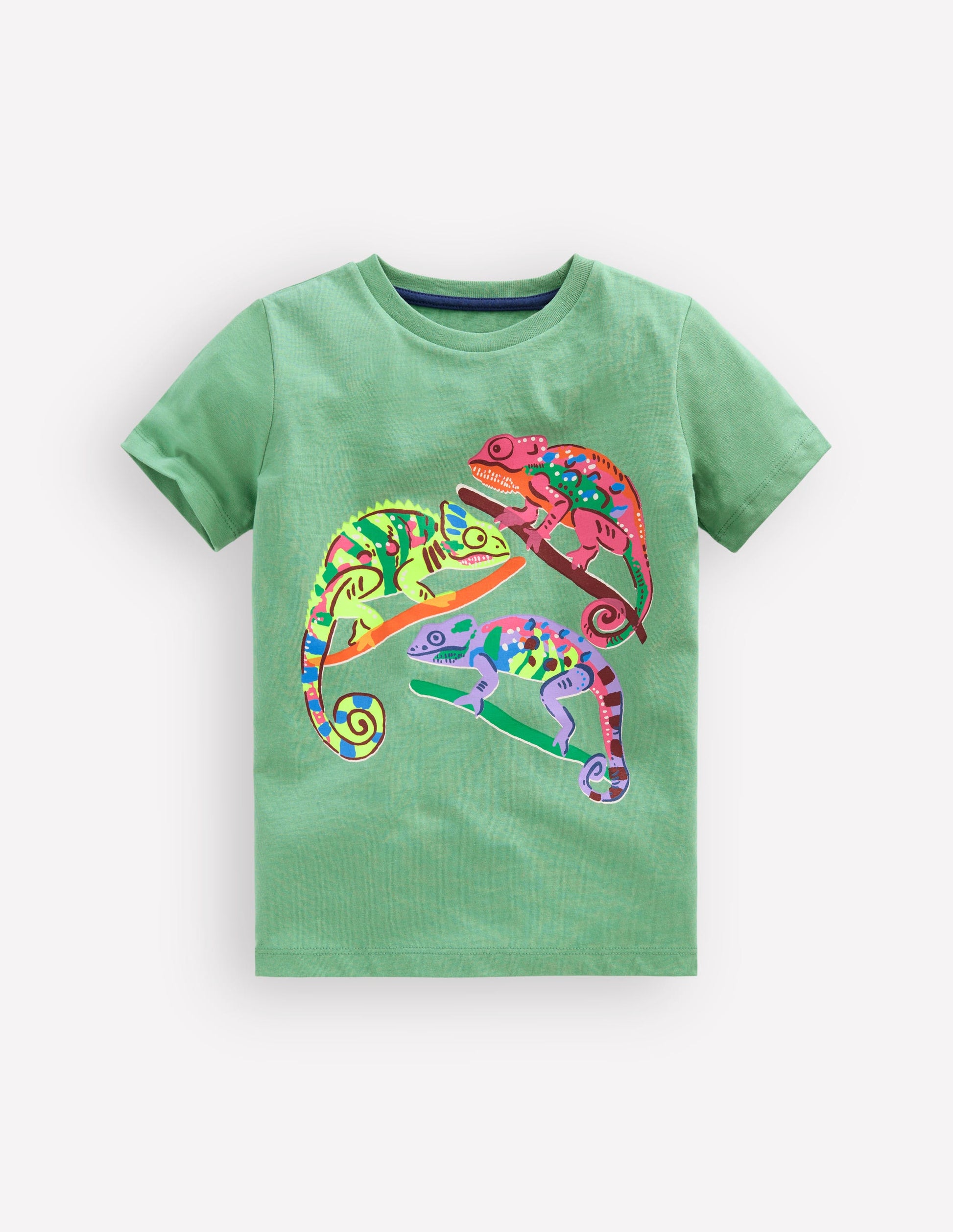 T-Shirt mit Grafik-Zultanitgrün Chamäleon-1