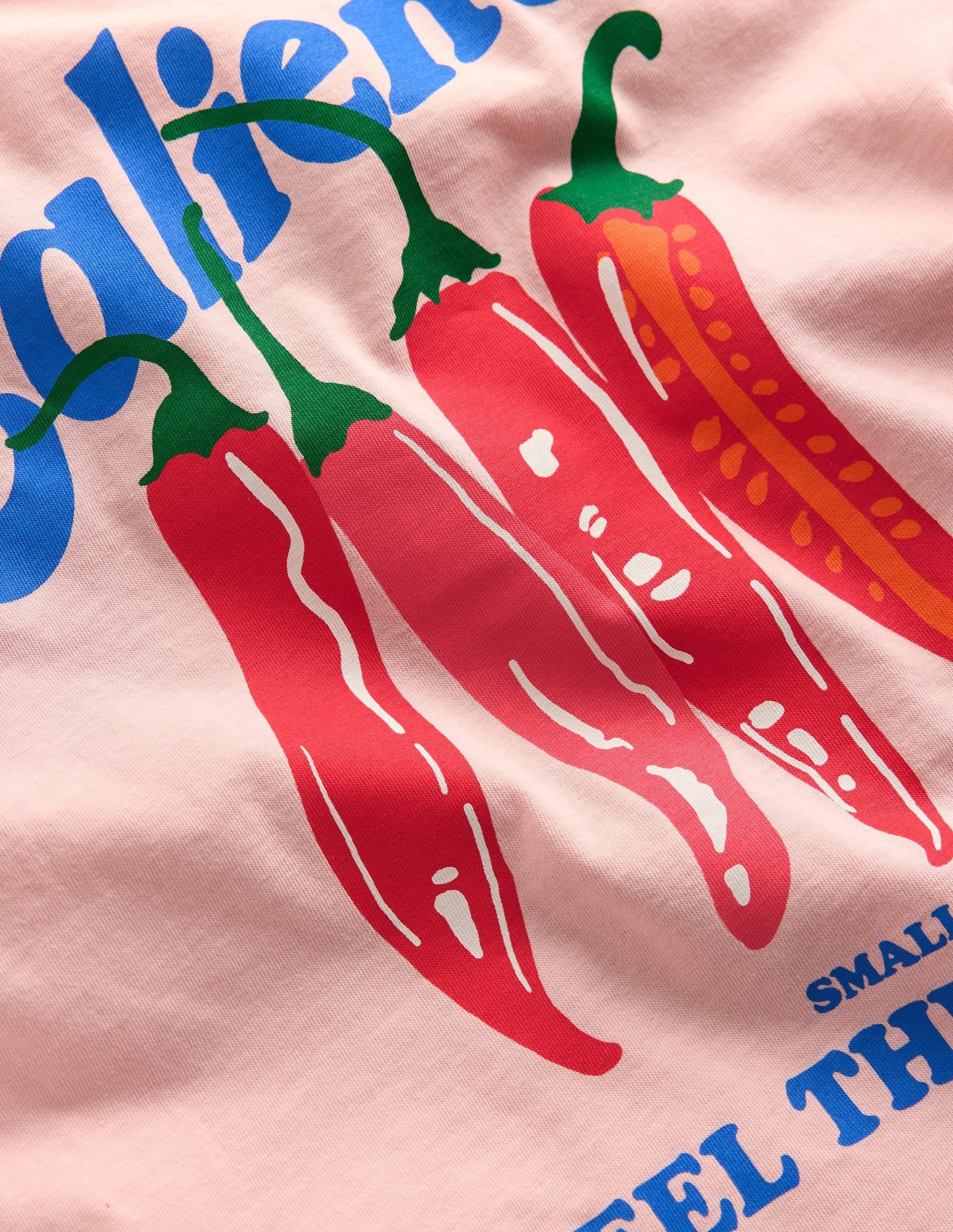 T-Shirt mit Druck auf Vorder- und Rückseite-Vintage-Rosa Chilischoten - Image 3