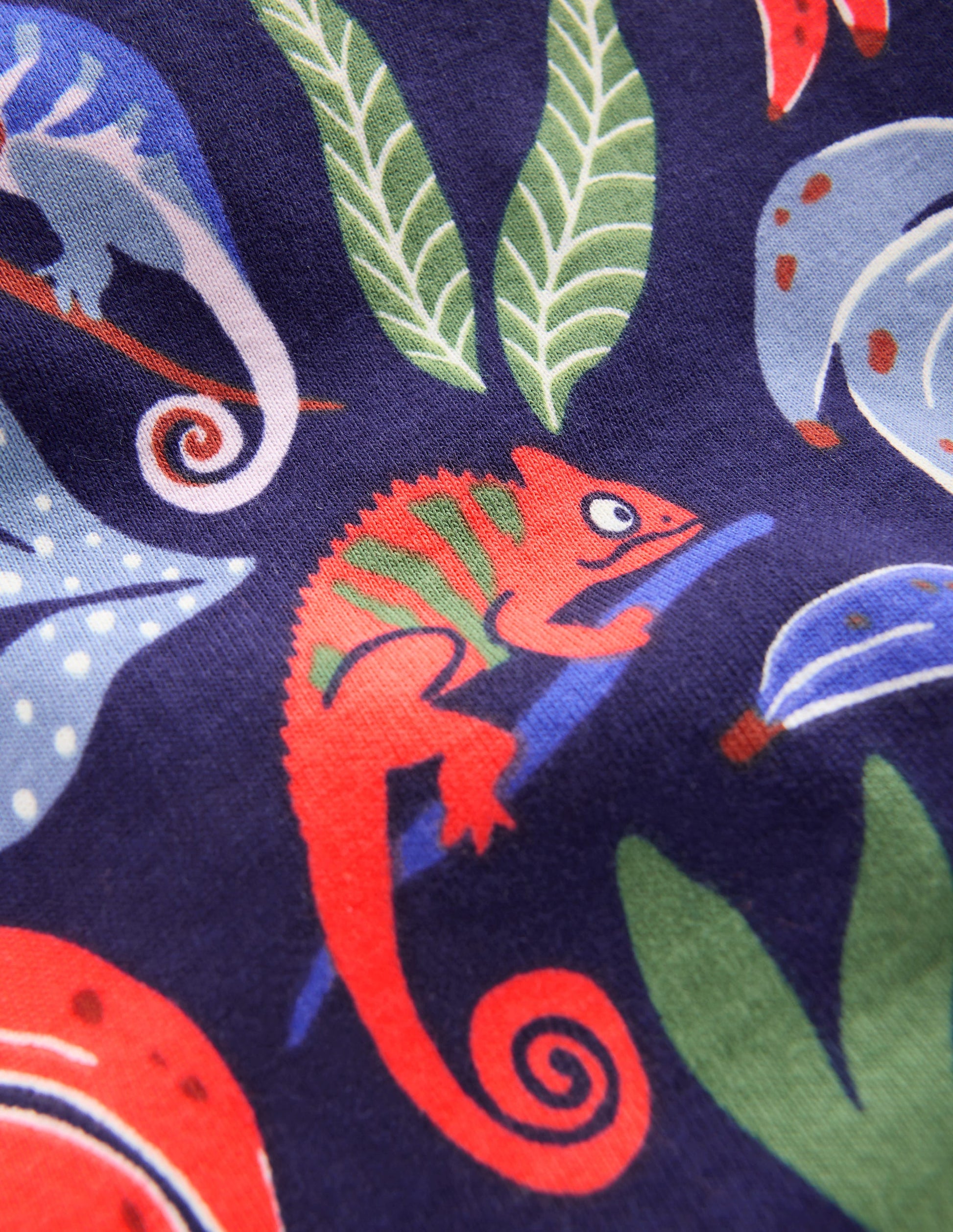 Pyjama court douillet phosphorescent-Caméléon-3