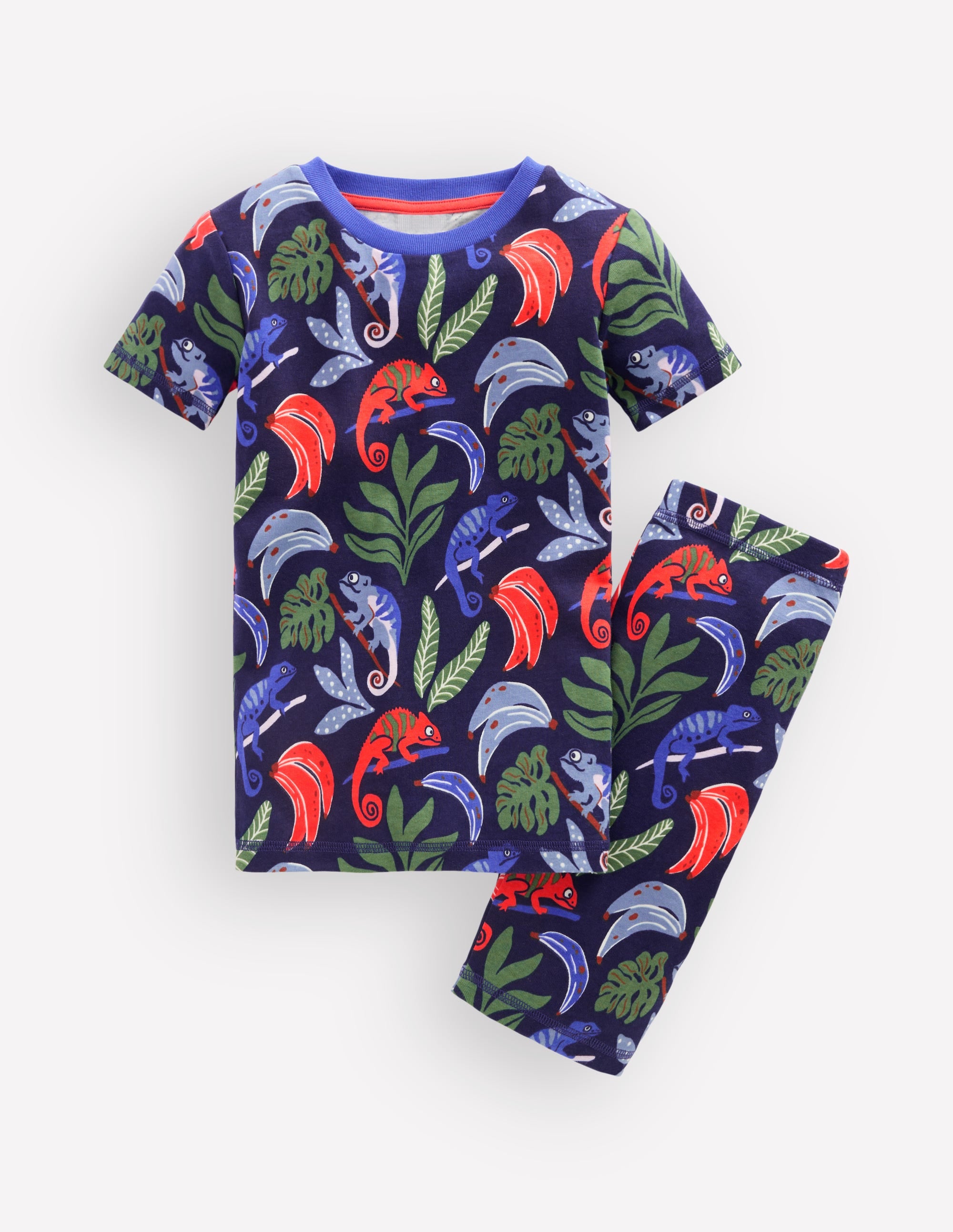 Pyjama court douillet phosphorescent-Caméléon - Image 1