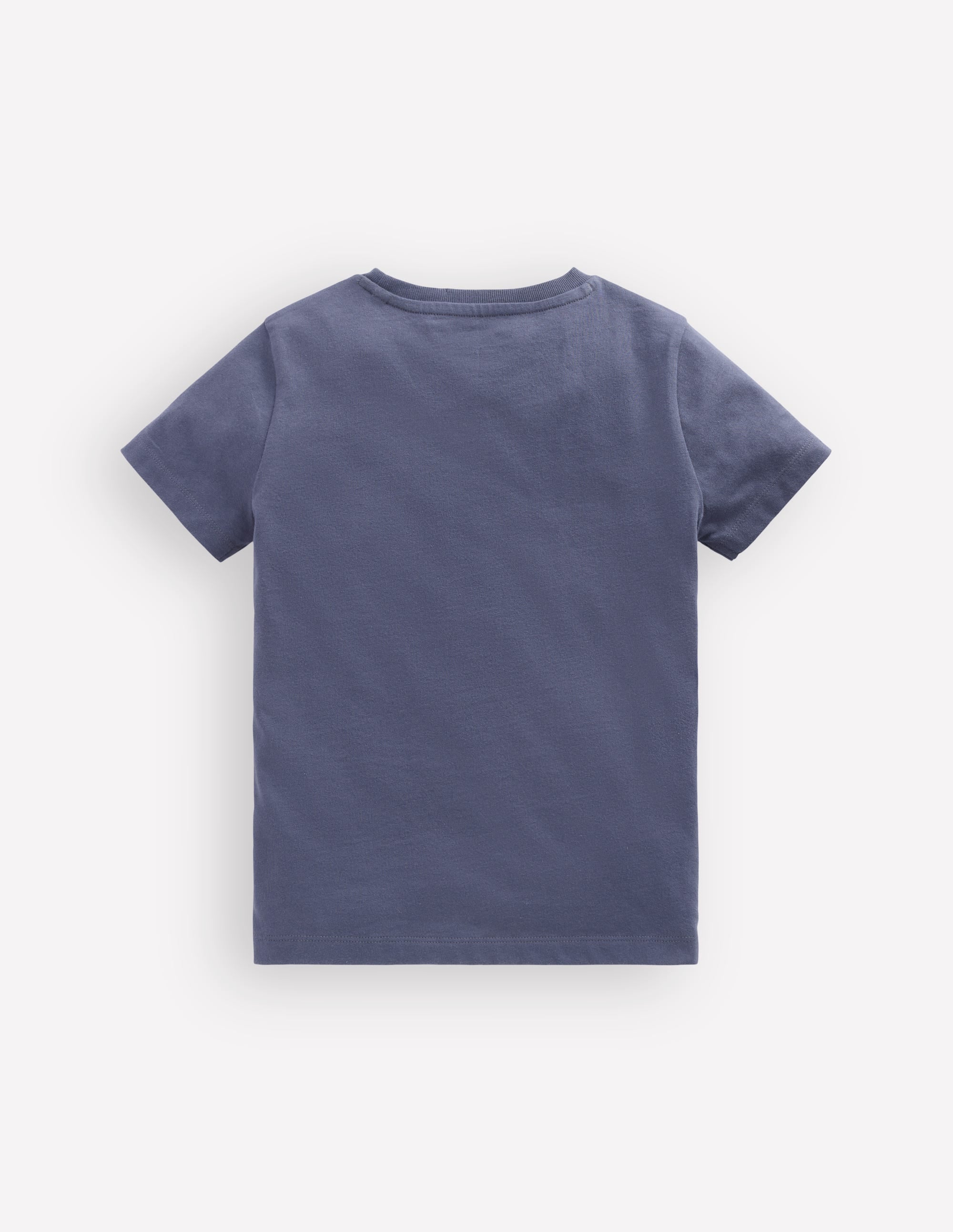 T-Shirt mit Linienstich-Vintage Indigoblau Kopfhörer - Image 3