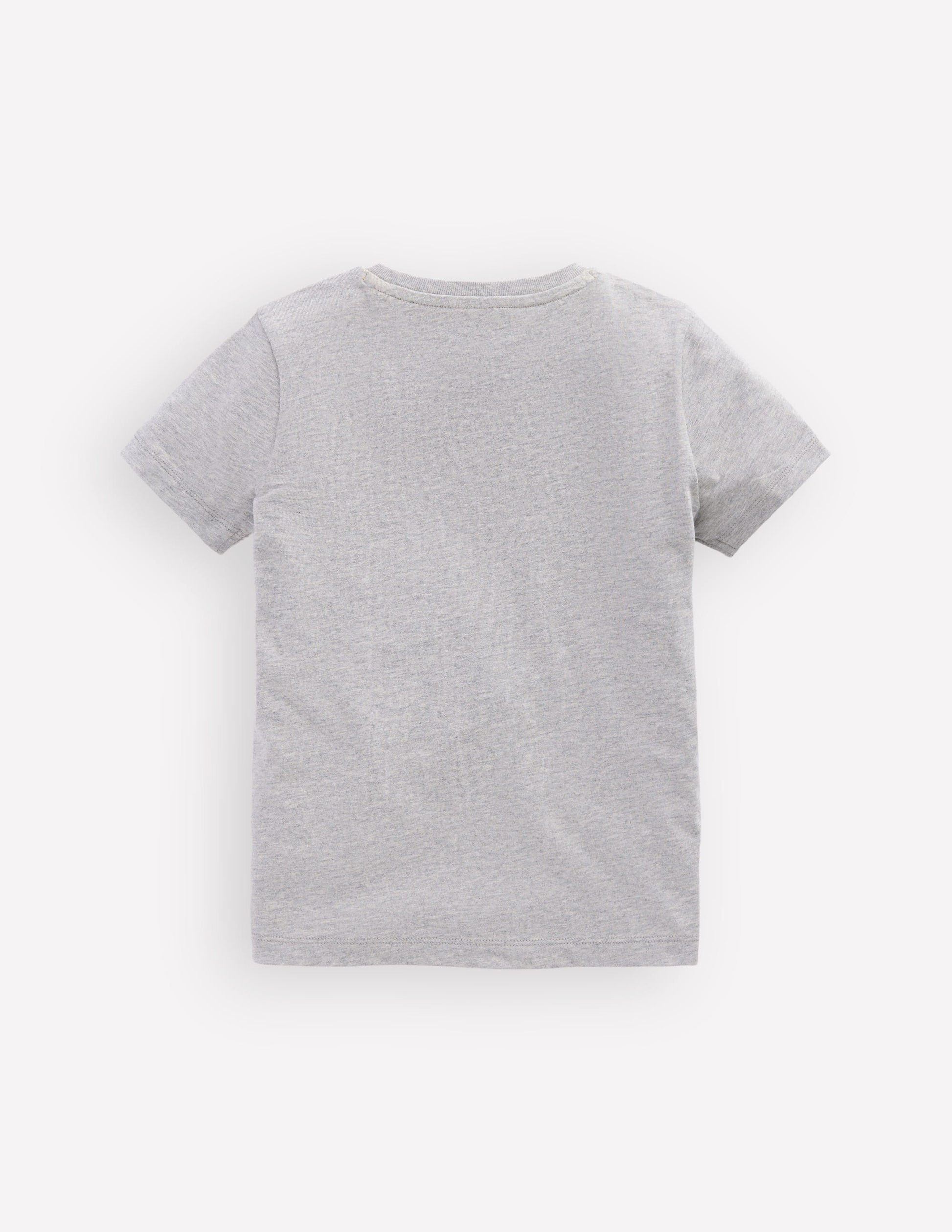 T-Shirt mit Linienstich-Grau meliert Fußballschuhe-4