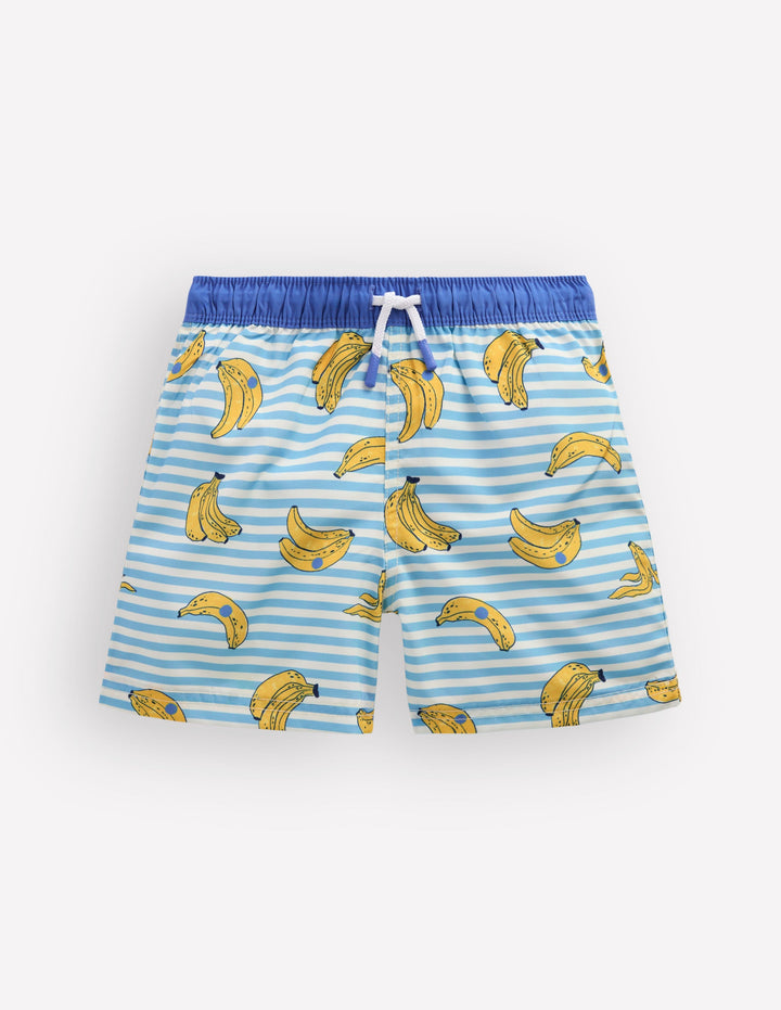 Badeshorts-Bunt Banane Streifen