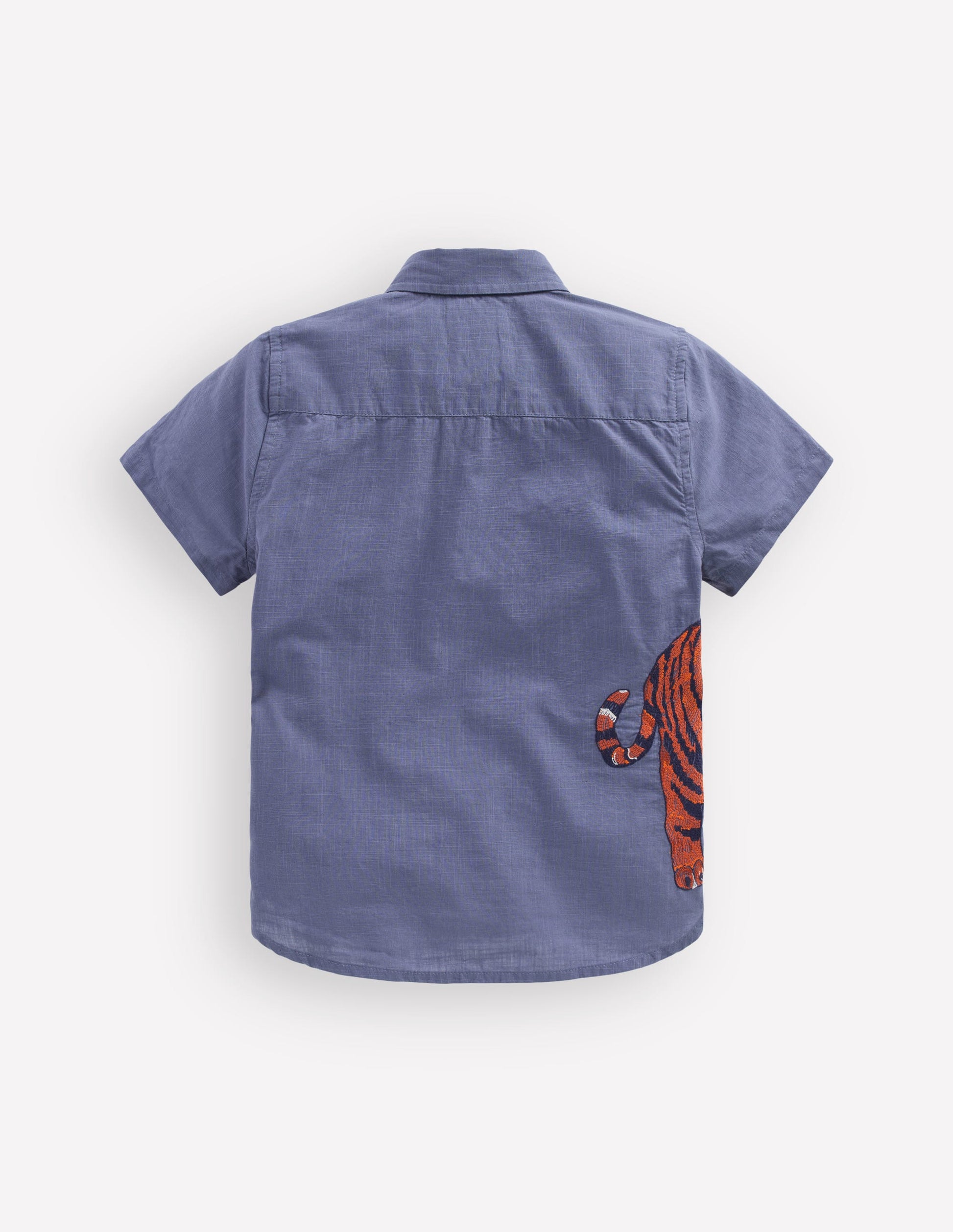 Hemd mit Superstitch-Vintage Indigoblau Tiger-2