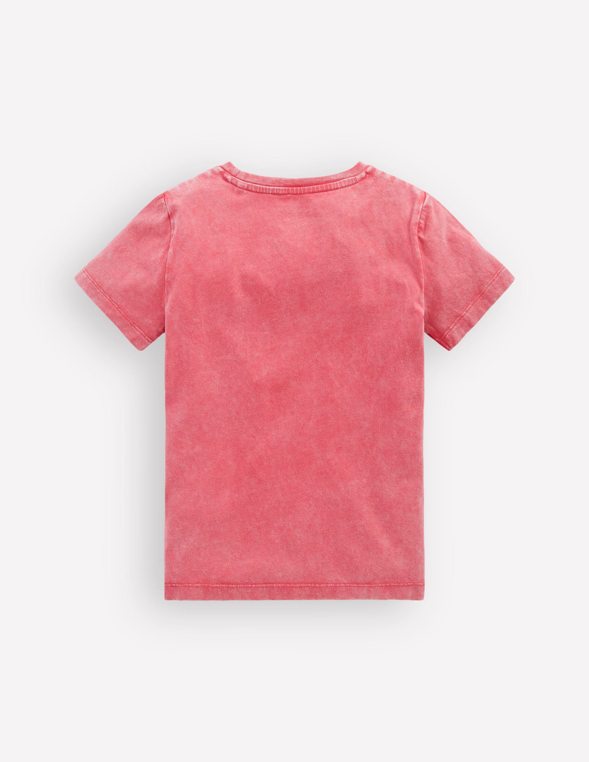 T-Shirt mit Vintage-Waschung und Grafik-Rot Dino-3