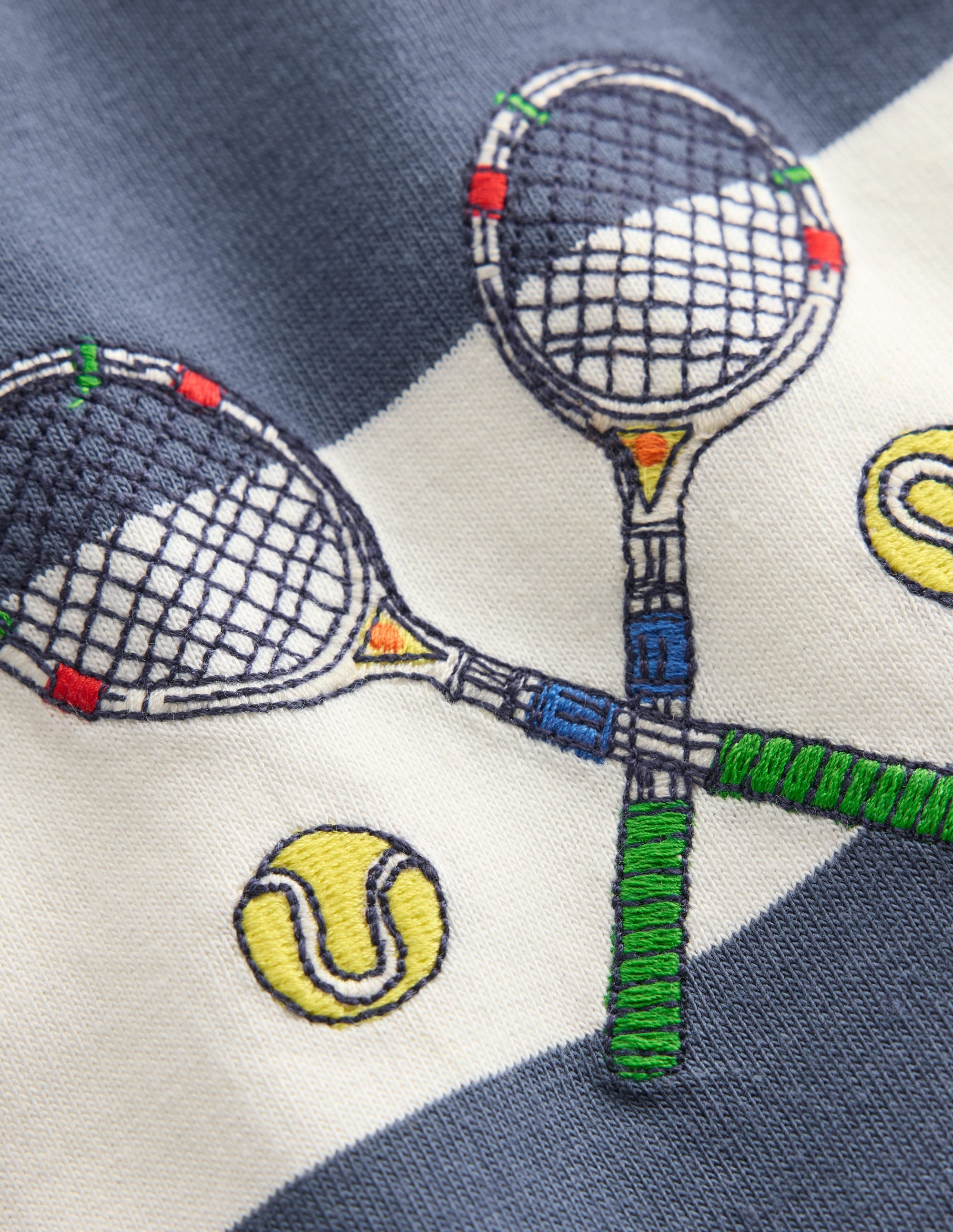 Lockeres Polohemd mit Applikation-Roboterblau Tennis - Image 7