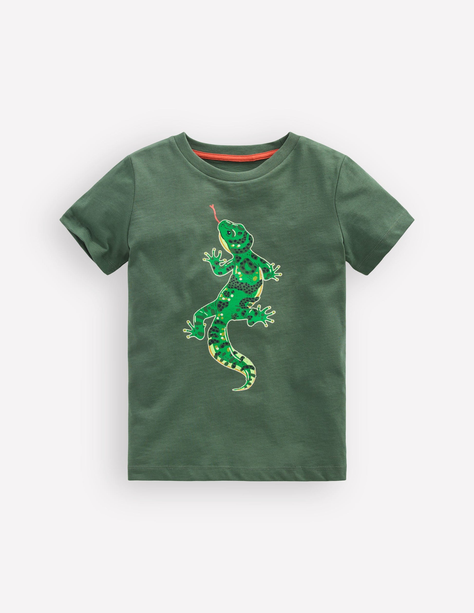 Langarmshirt mit im Dunkeln leuchtender Grafik vorn und hinten-Flaschengrün, Eidechsen-Röntgenbild-3