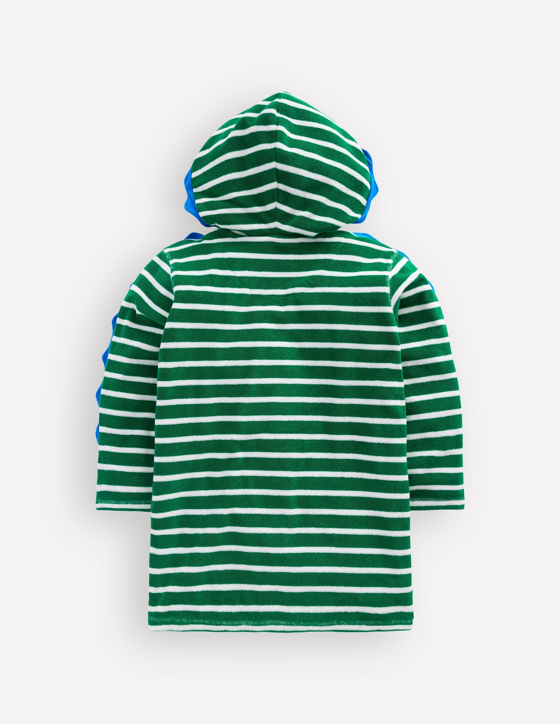 Poncho fun zippé en éponge-Rayé vert caméléon-5