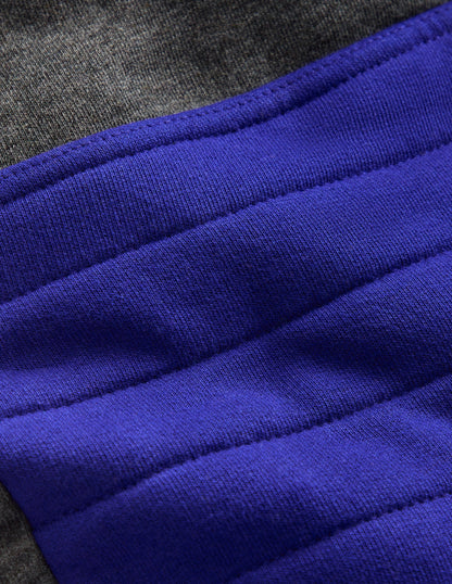 Jogginghose mit verstärktem Knie-Grau Gestepptes Knie-3