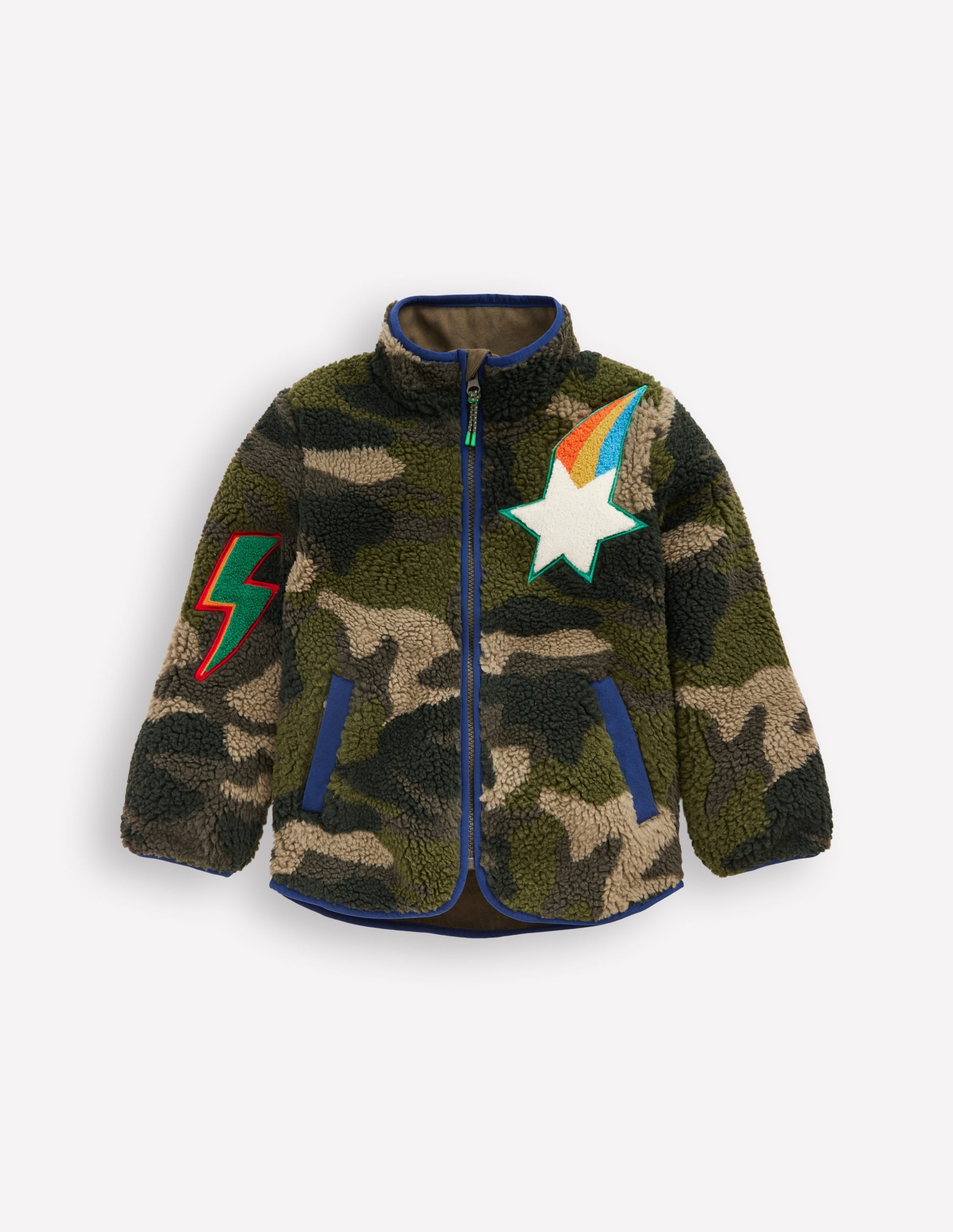 Cosy Borg Jacket-Camo Badges - Image 4