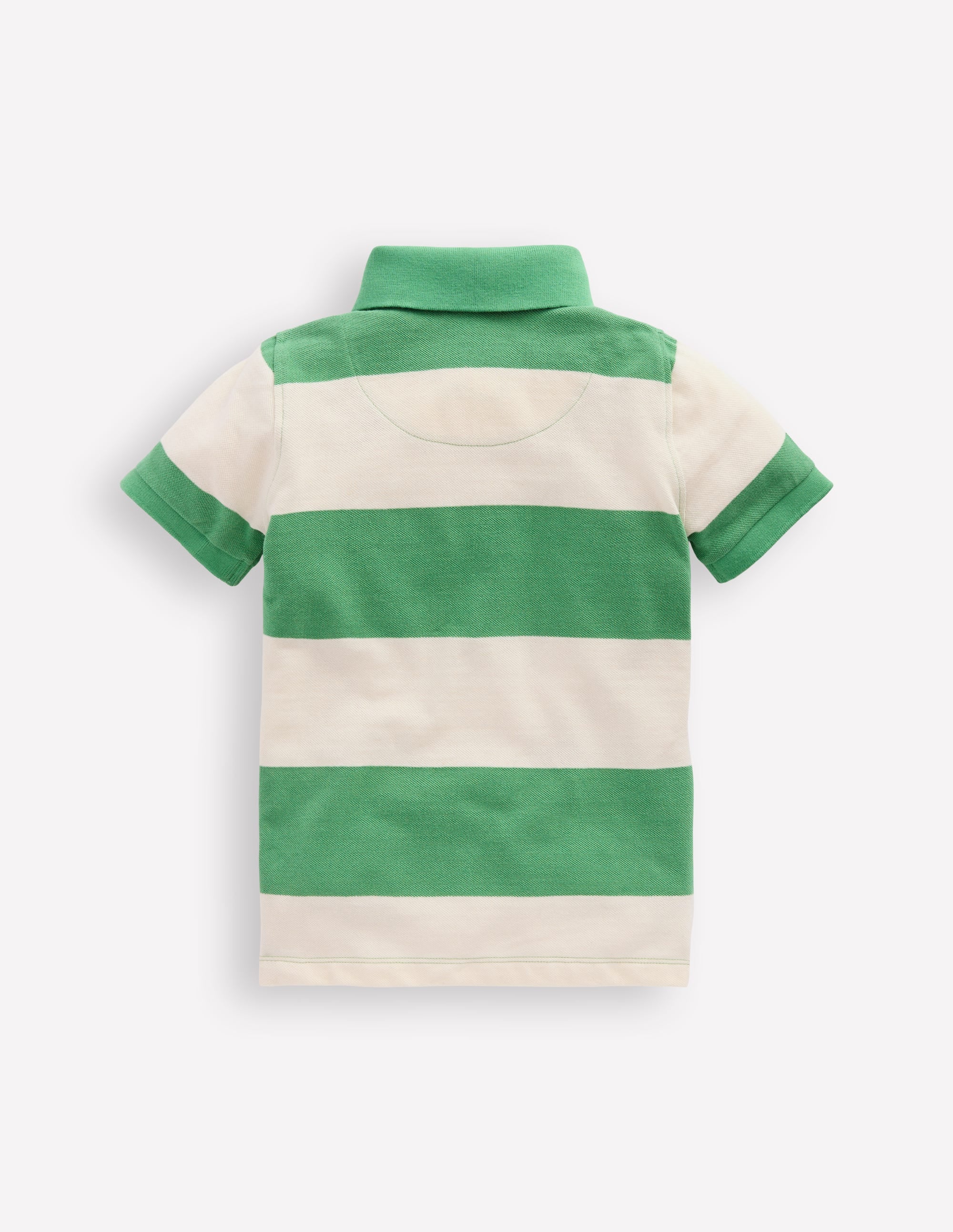 Polo en piqué-VERT MING / LAIT DE COCO - Image 2