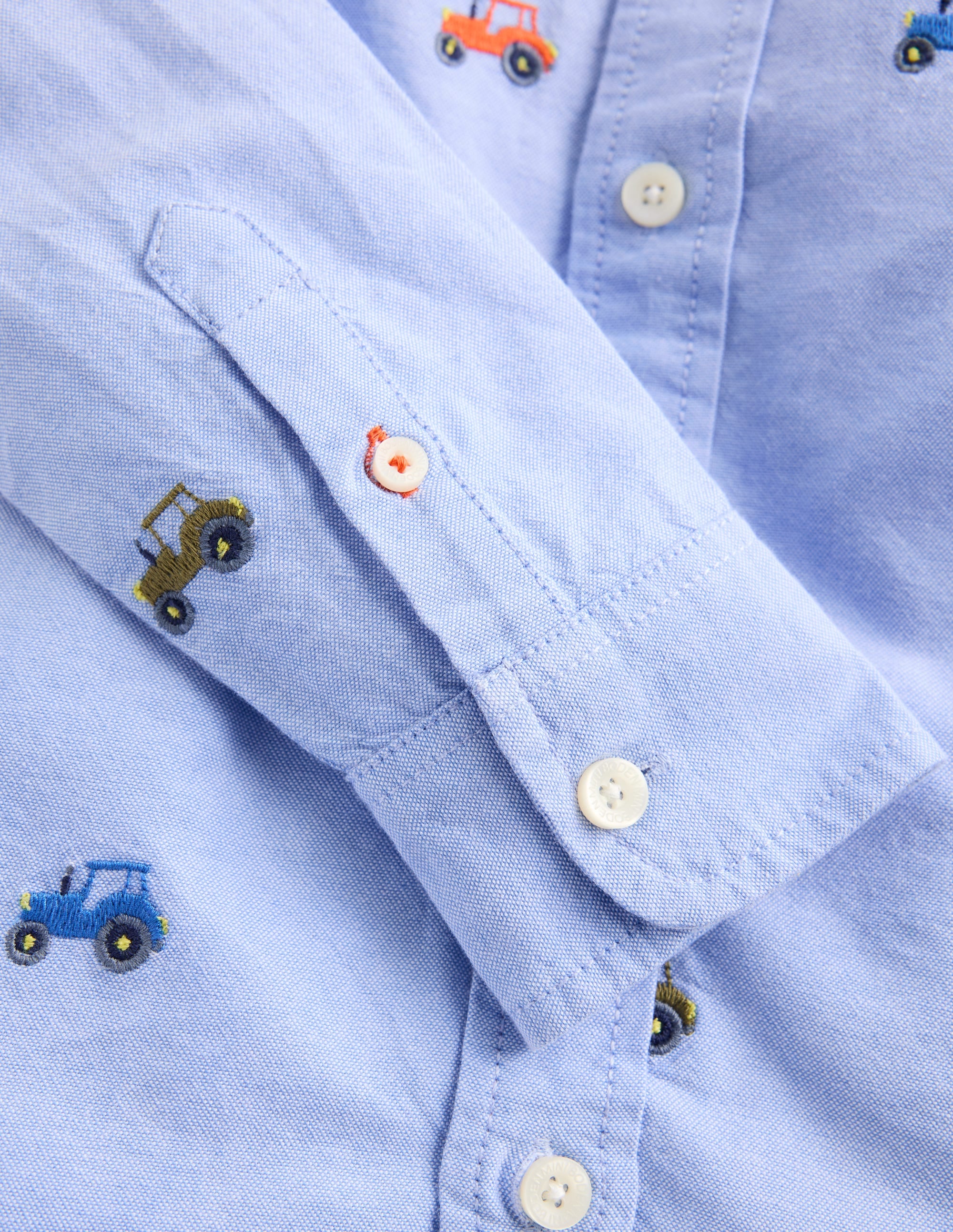 Chemise brodée-Tracteurs oxford - Image 3