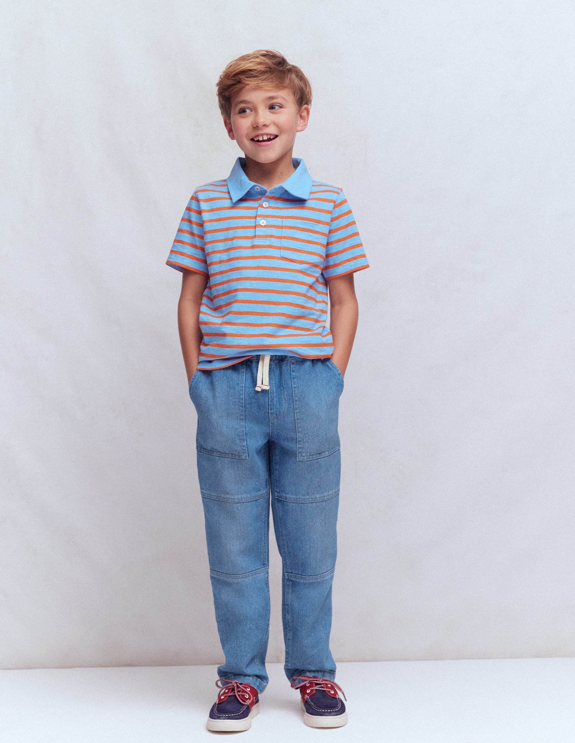 Jeans mit verstärktem Knie-Mittelblaue Waschung - Image 1