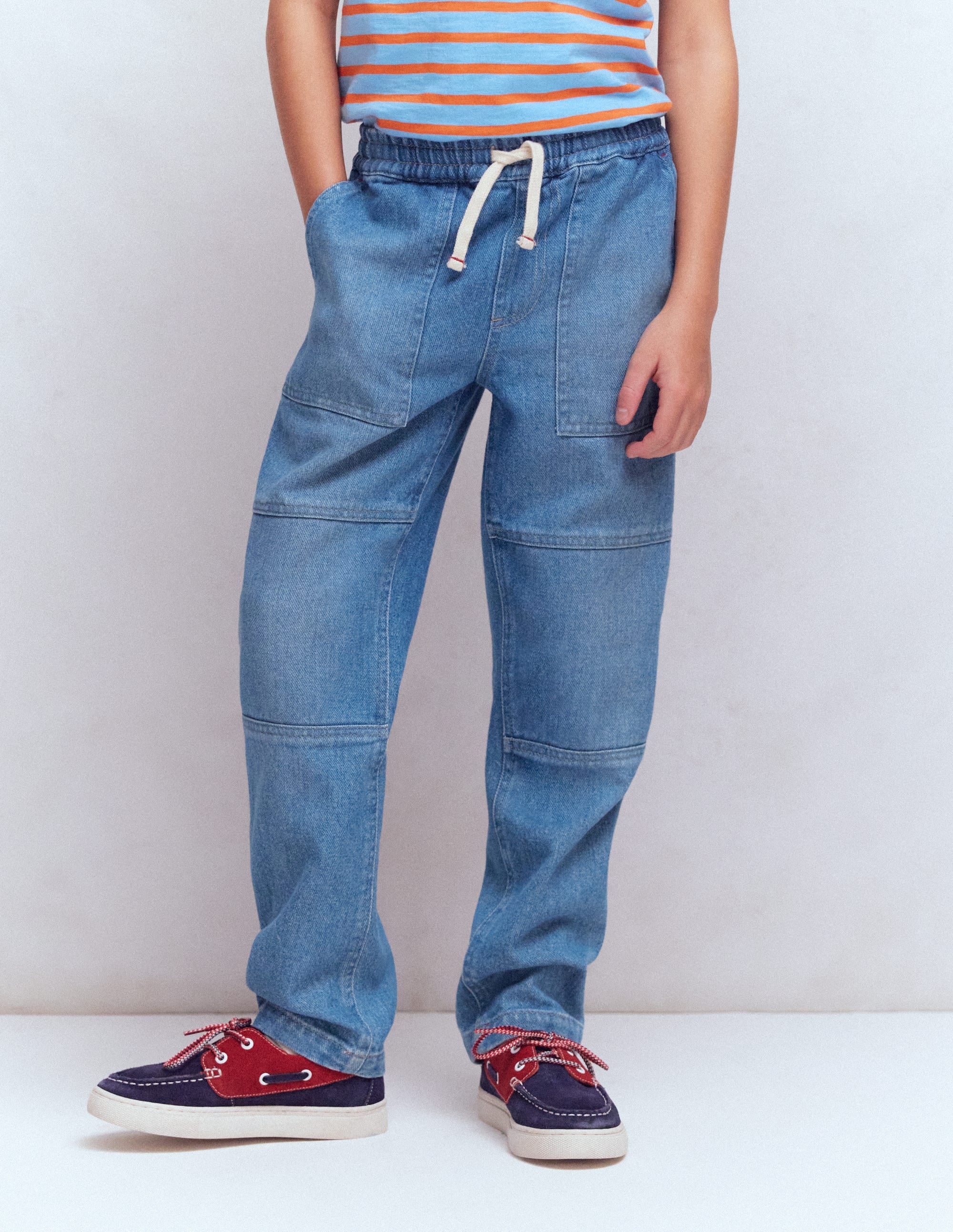 Jeans mit verstärktem Knie-Mittelblaue Waschung - Image 3
