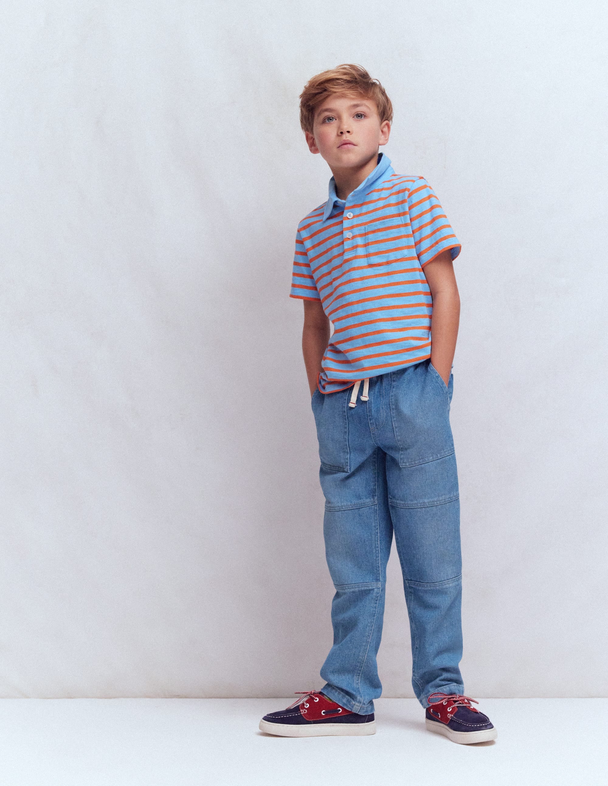 Jeans mit verstärktem Knie-Mittelblaue Waschung - Image 4