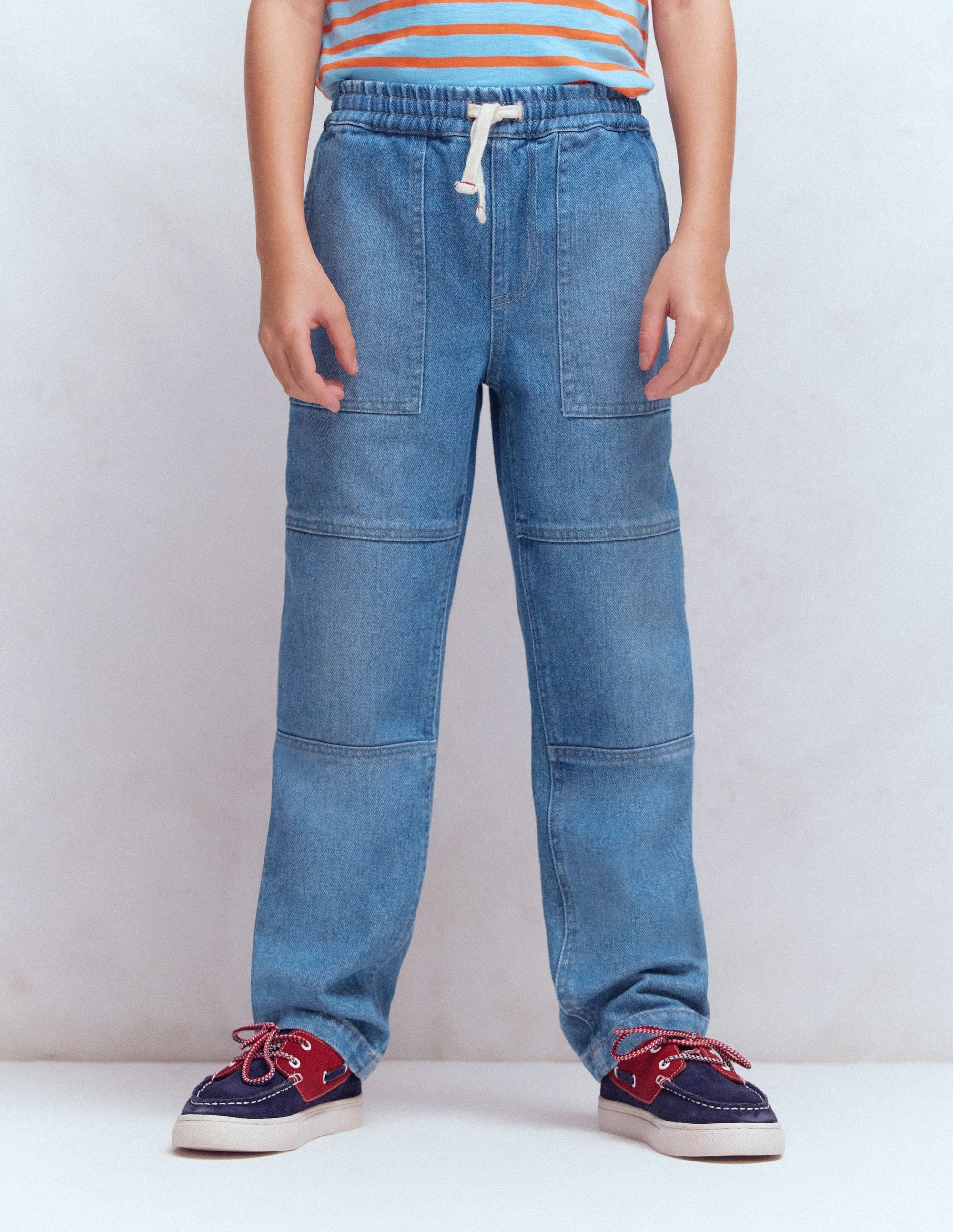 Jeans mit verstärktem Knie-Mittelblaue Waschung - Image 5