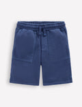Stückgefärbte Sweatshorts-Aristocratic Blue/ Ivory Stripe