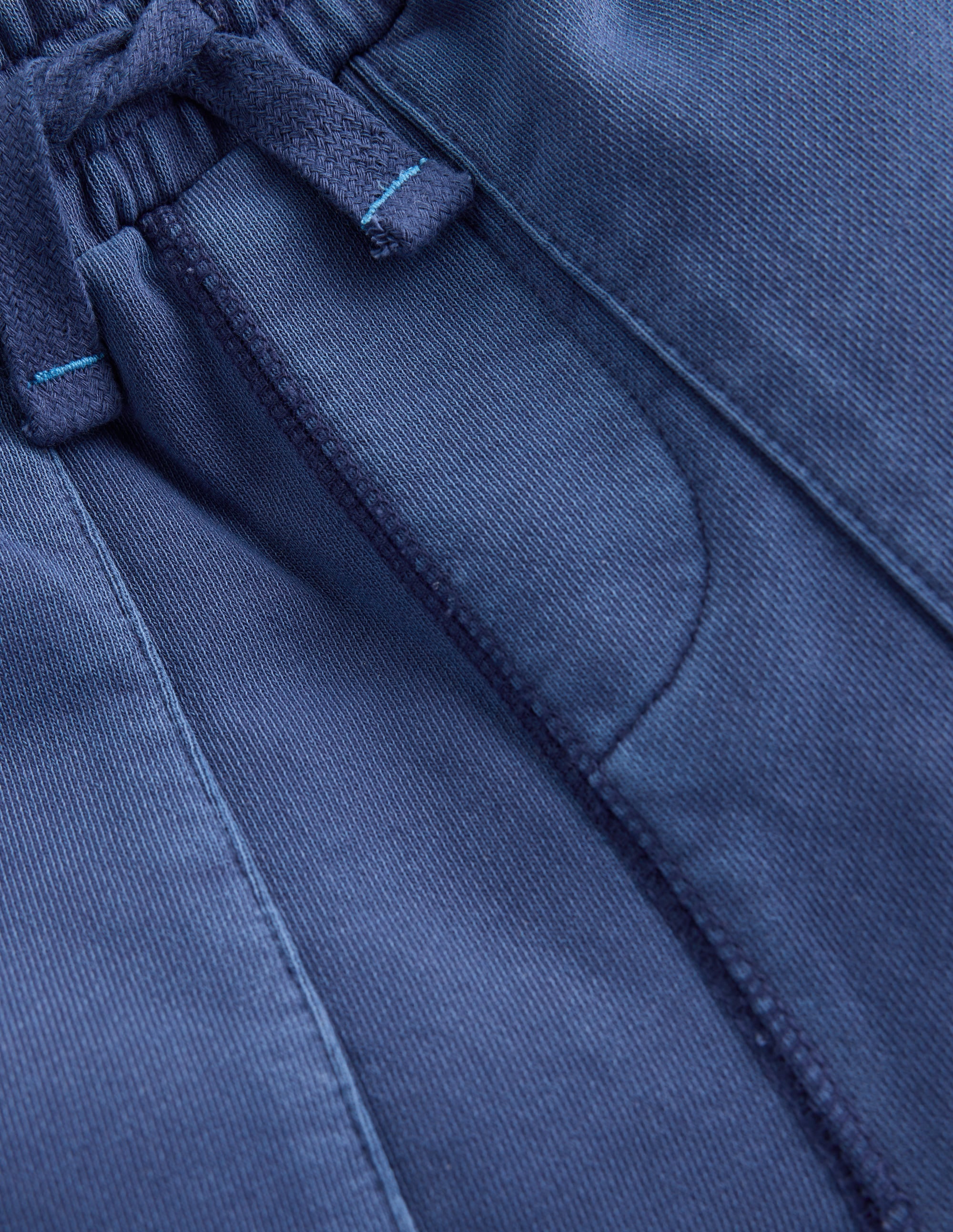 Stückgefärbte Sweatshorts-Aristocratic Blue/ Ivory Stripe - Image 3