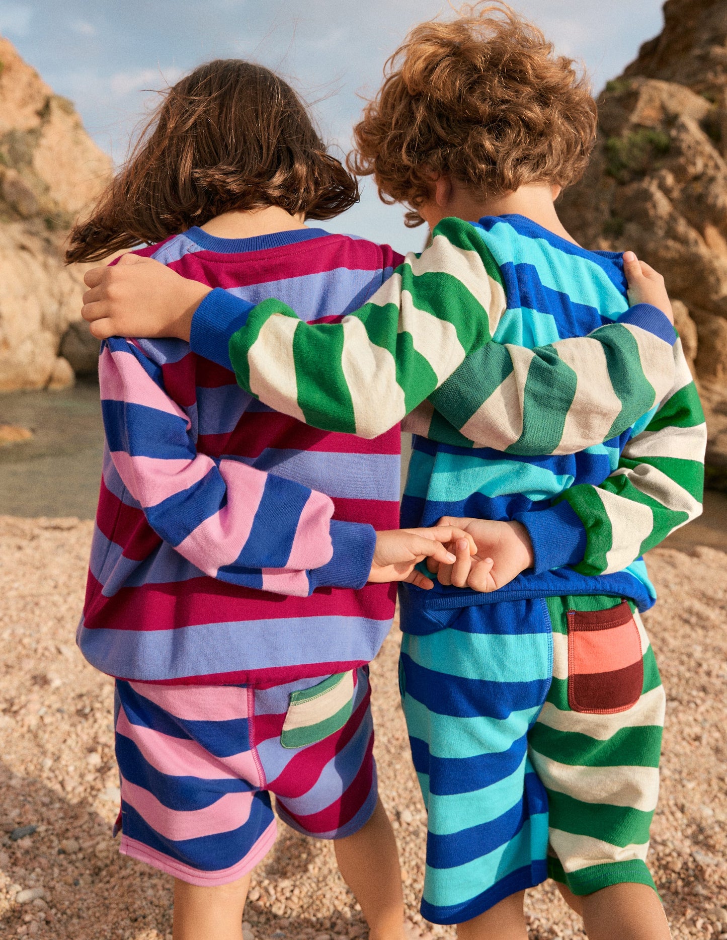 Short imprimé-Rayé pêle-mêle