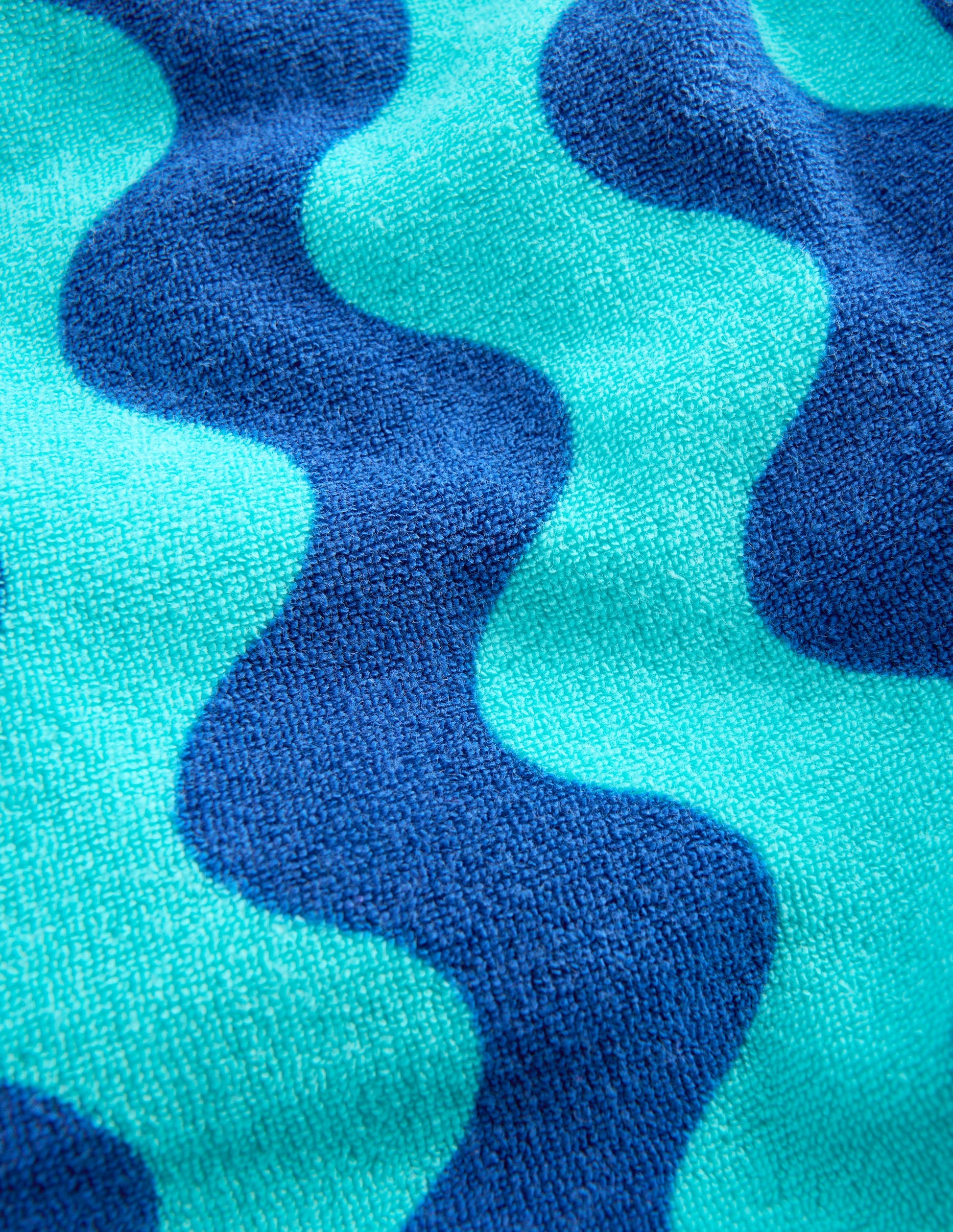 Towelling Shorts-MAZARINE BLUE WAVE-3