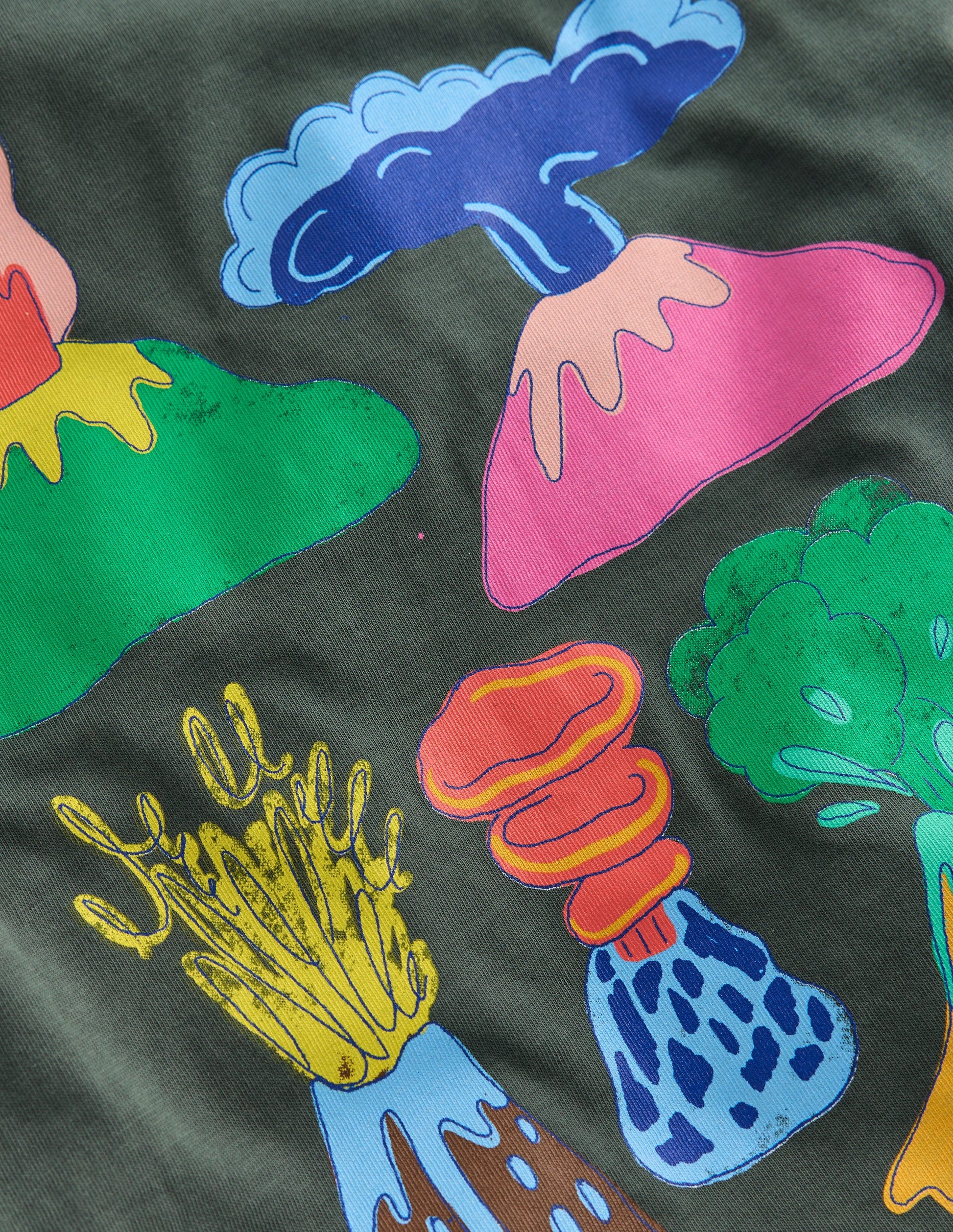 T-Shirt mit Druck auf Vorder- und Rückseite-Anthrazit Vulkane-3