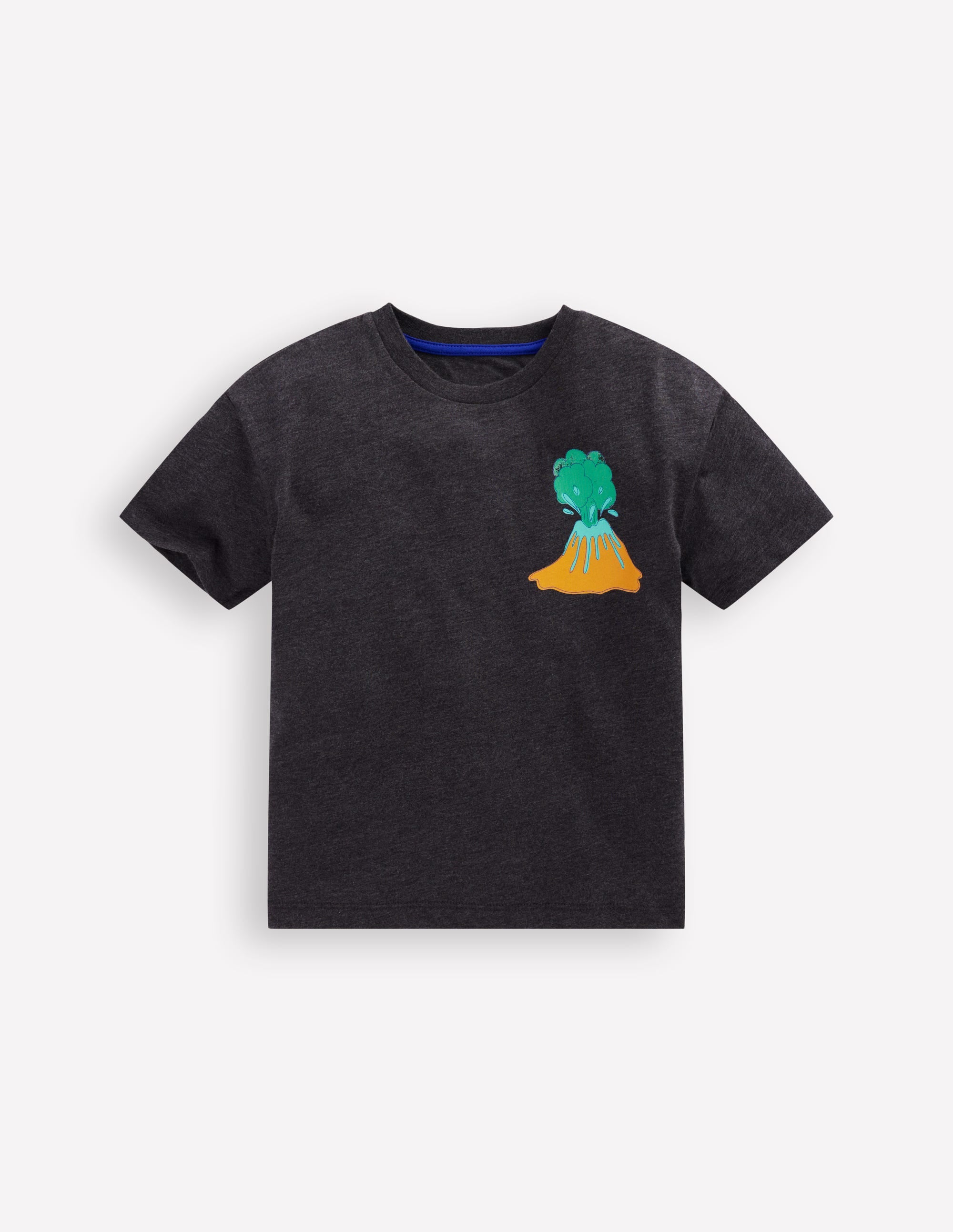 T-shirt à imprimé recto verso-Volcans anthracite - Image 1