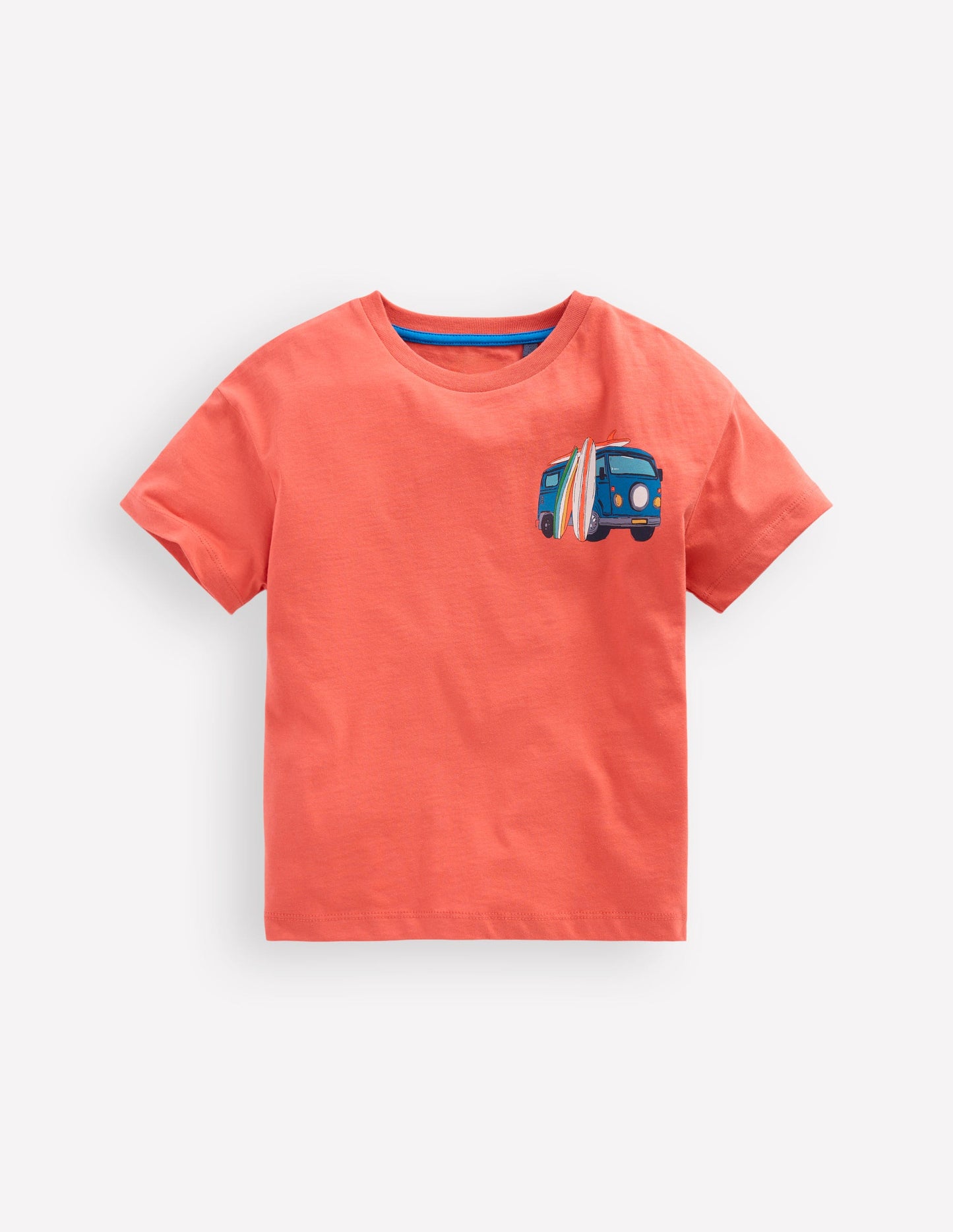 T-Shirt mit Druck auf Vorder- und Rückseite-Gebranntes Sienna Camper