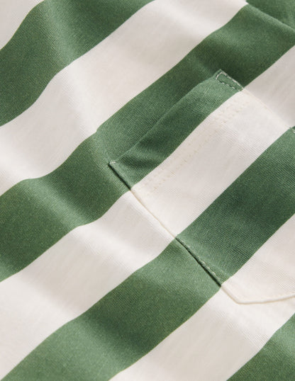 T-Shirt für den Alltag-Koboldgrün/Naturweiß-3