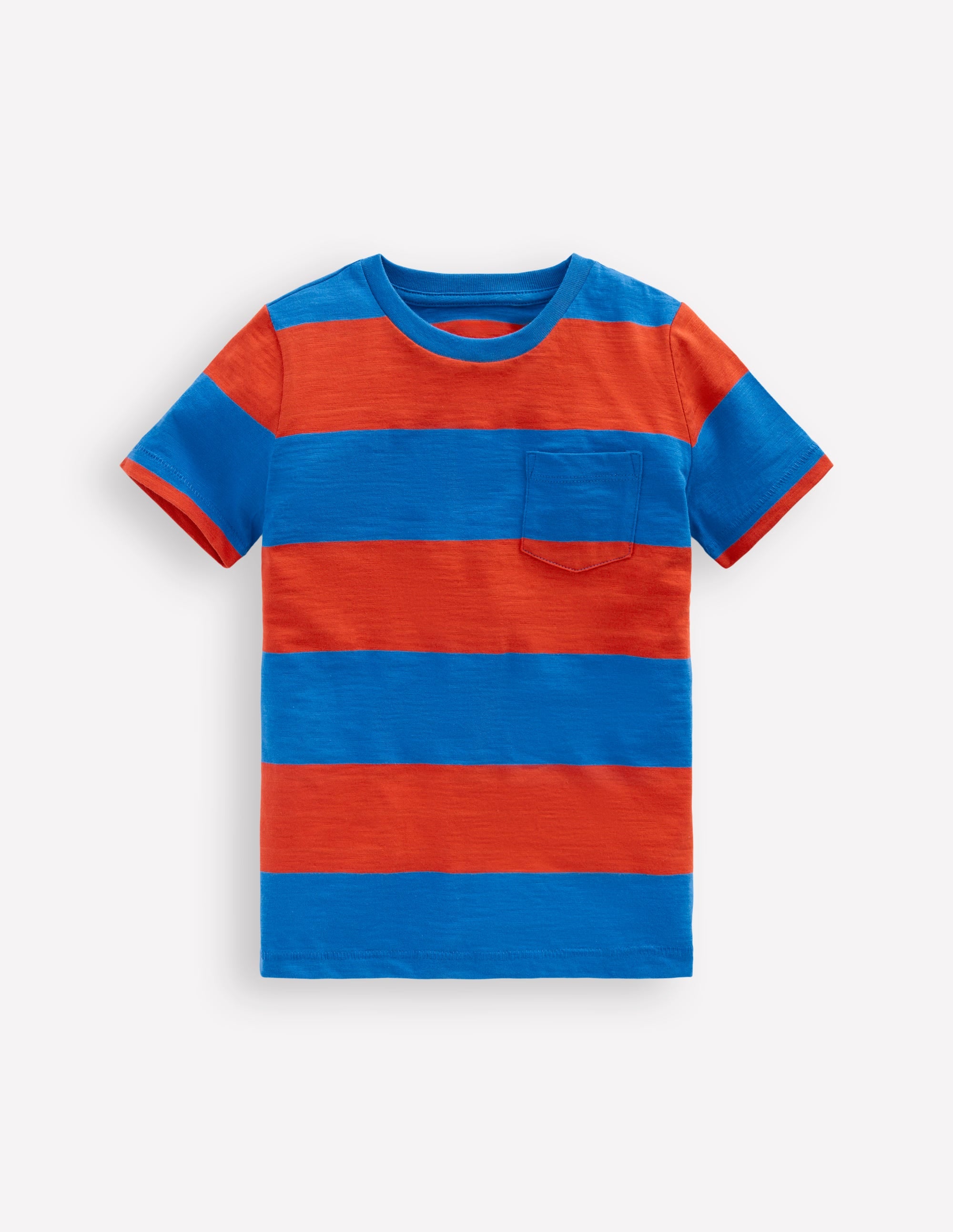 T-shirt manches courtes pour tous les jours-ROUGE AURORE/BLEU DIRECTOIRE - Image 1