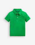 Slub Polo Shirt-Highland Green
