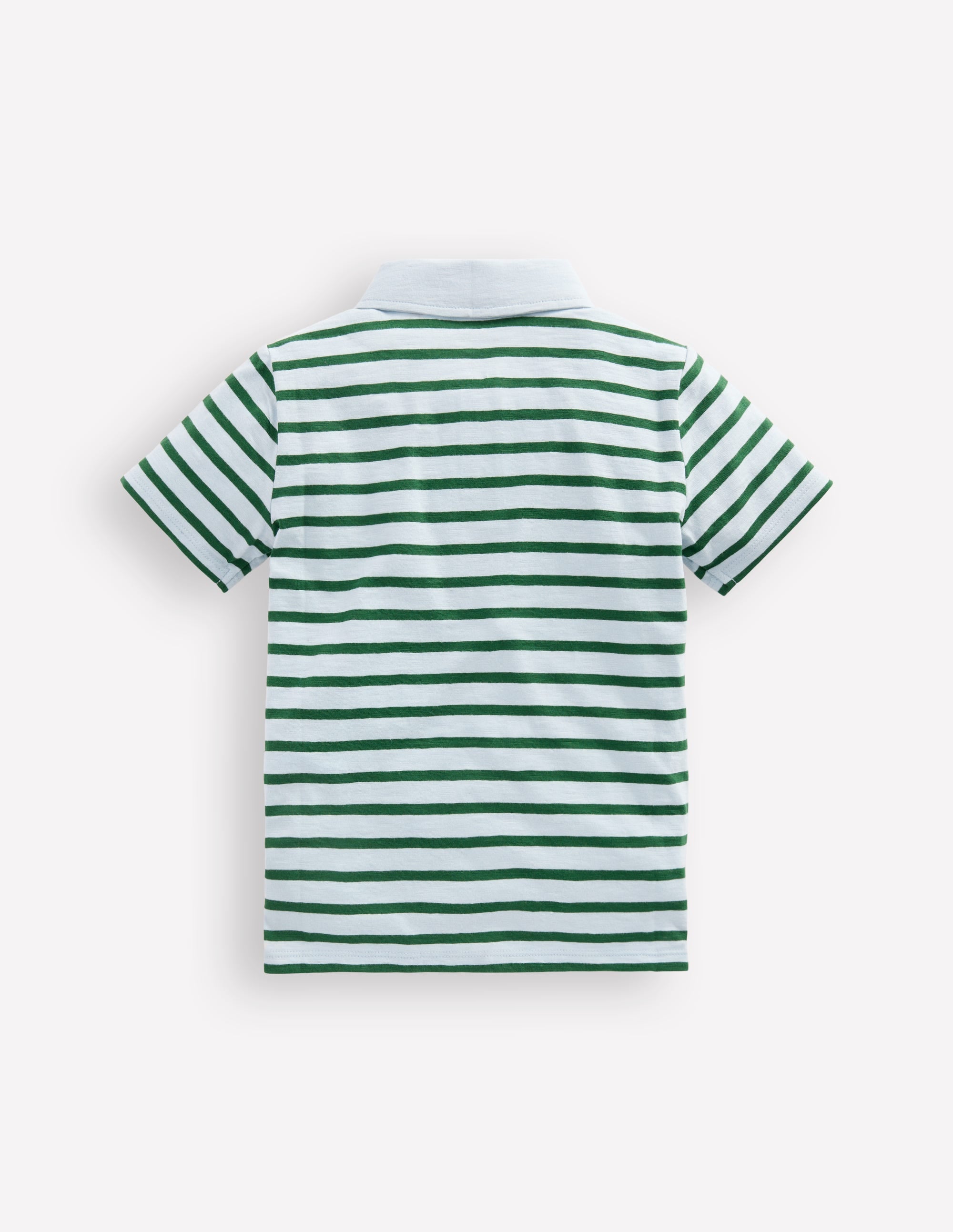 Polo flammé-Bleu brumeux/vert pin - Image 5