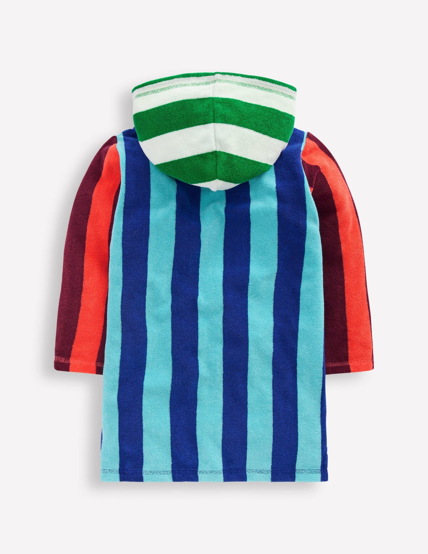 Towelling Zip-Up Throw-On-Hotch Stripe