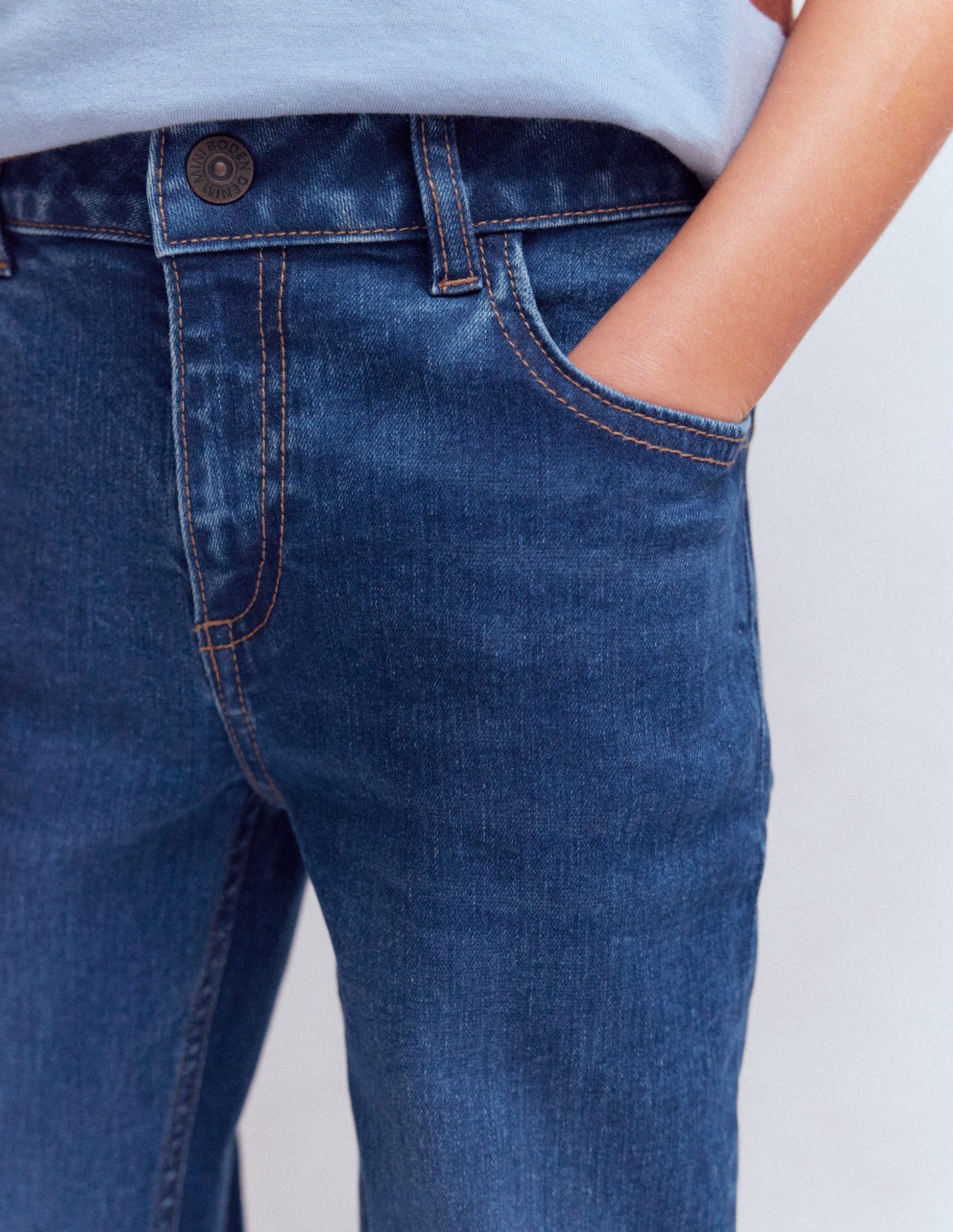 Schmal geschnittene Adventure-Flex-Jeans-Mittlere Mischung Denim-2