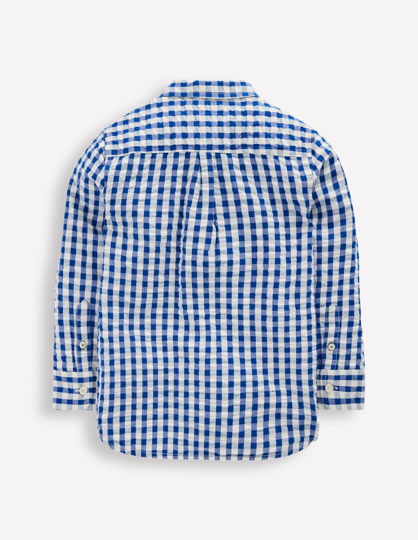 Chemise en coton-Vichy Bleu