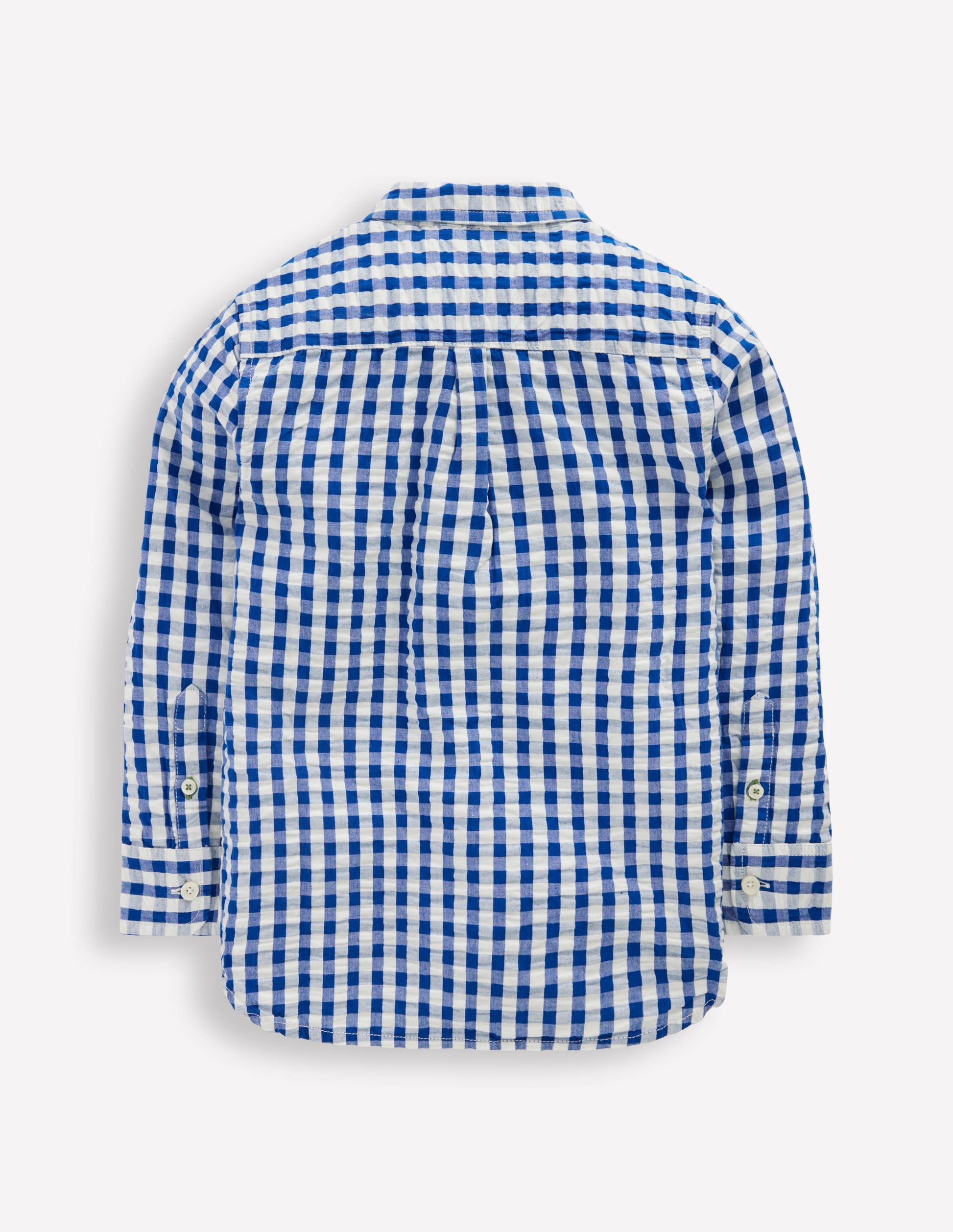 Chemise en coton-Vichy Bleu-3