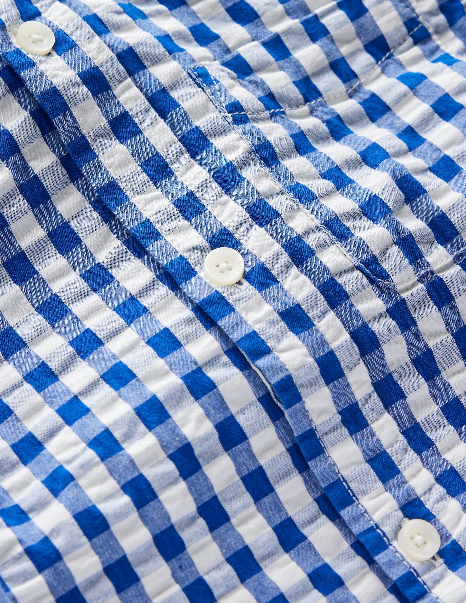 Chemise en coton-Vichy Bleu-4