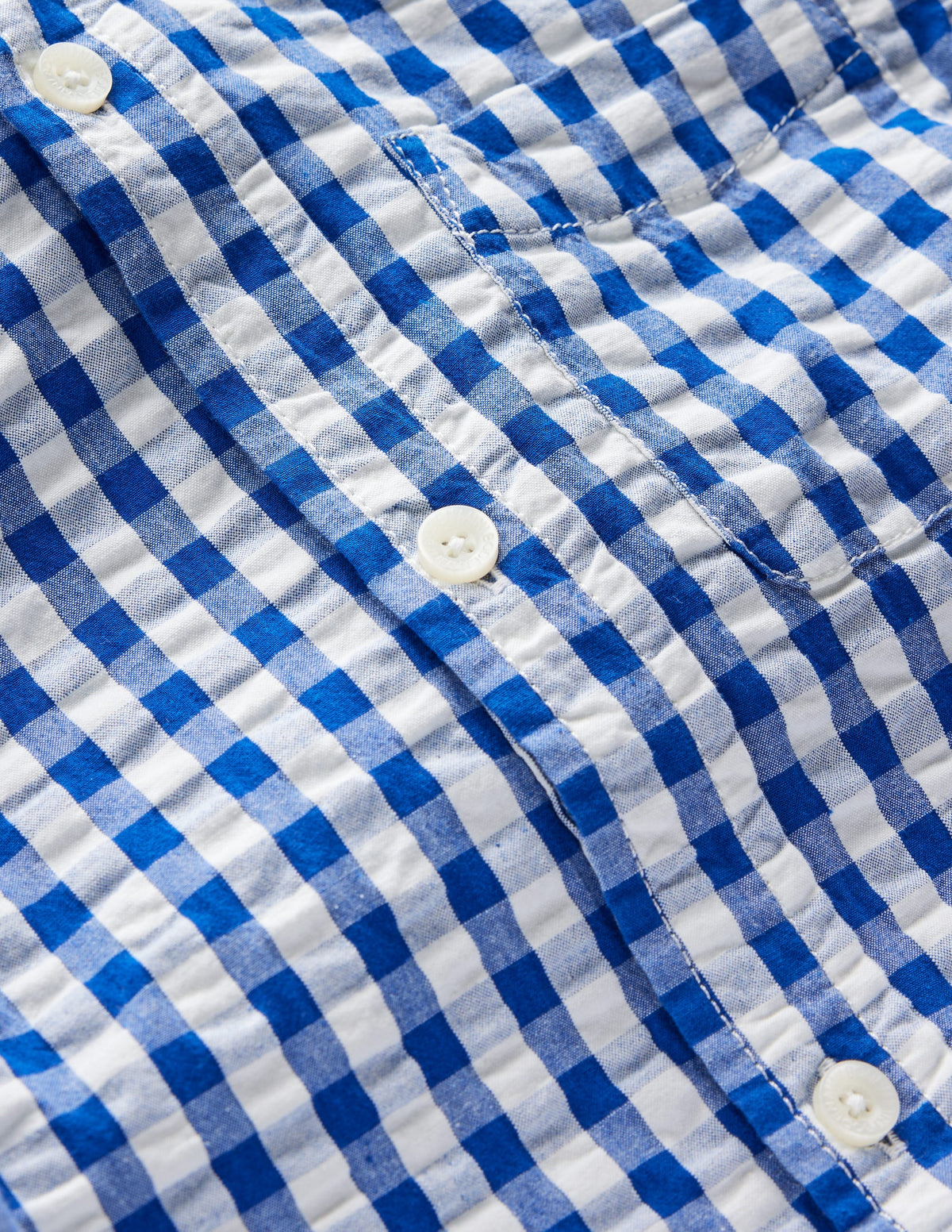Baumwollhemd-Blau Karo - Image 4