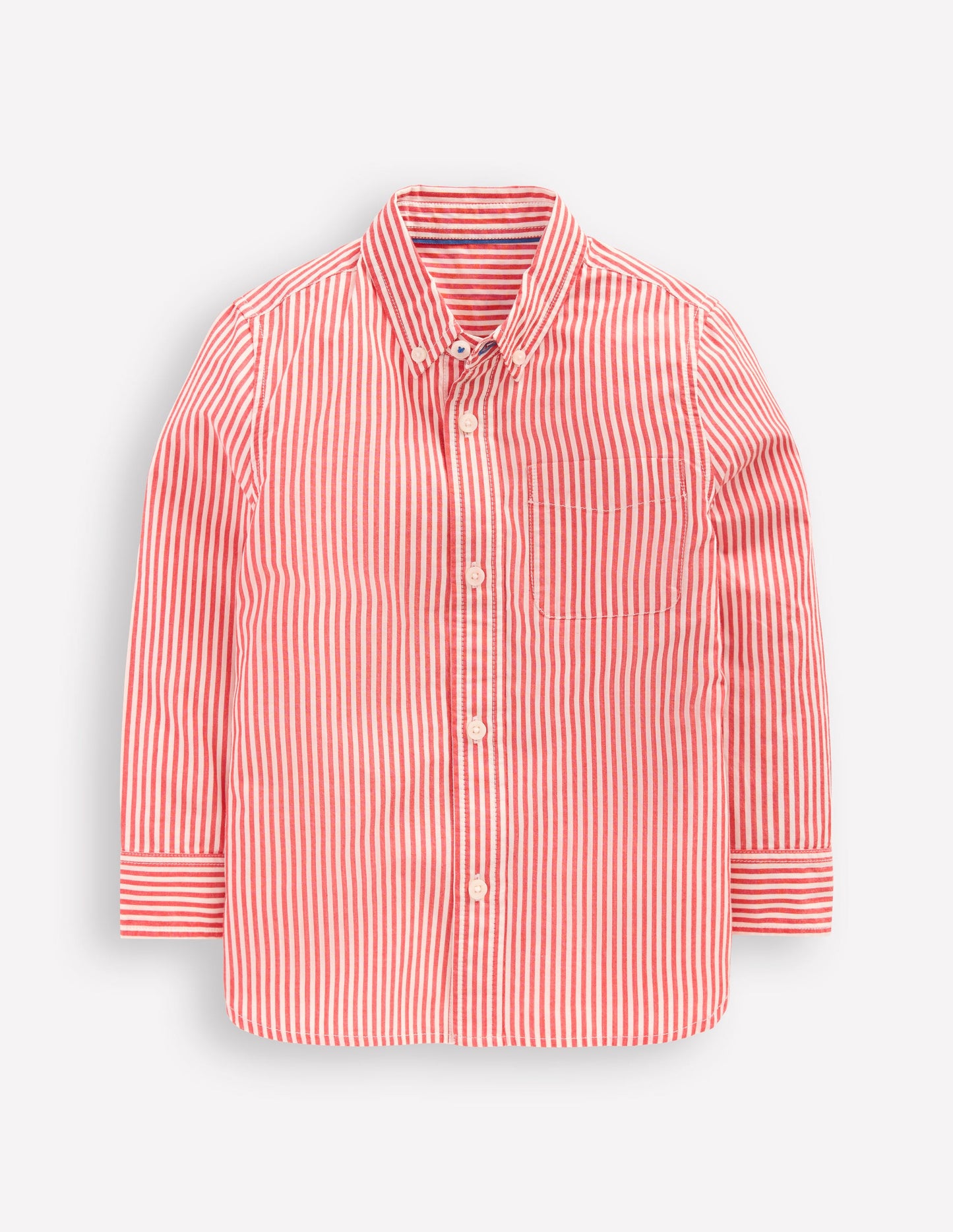 Chemise en coton-Coutil rouge