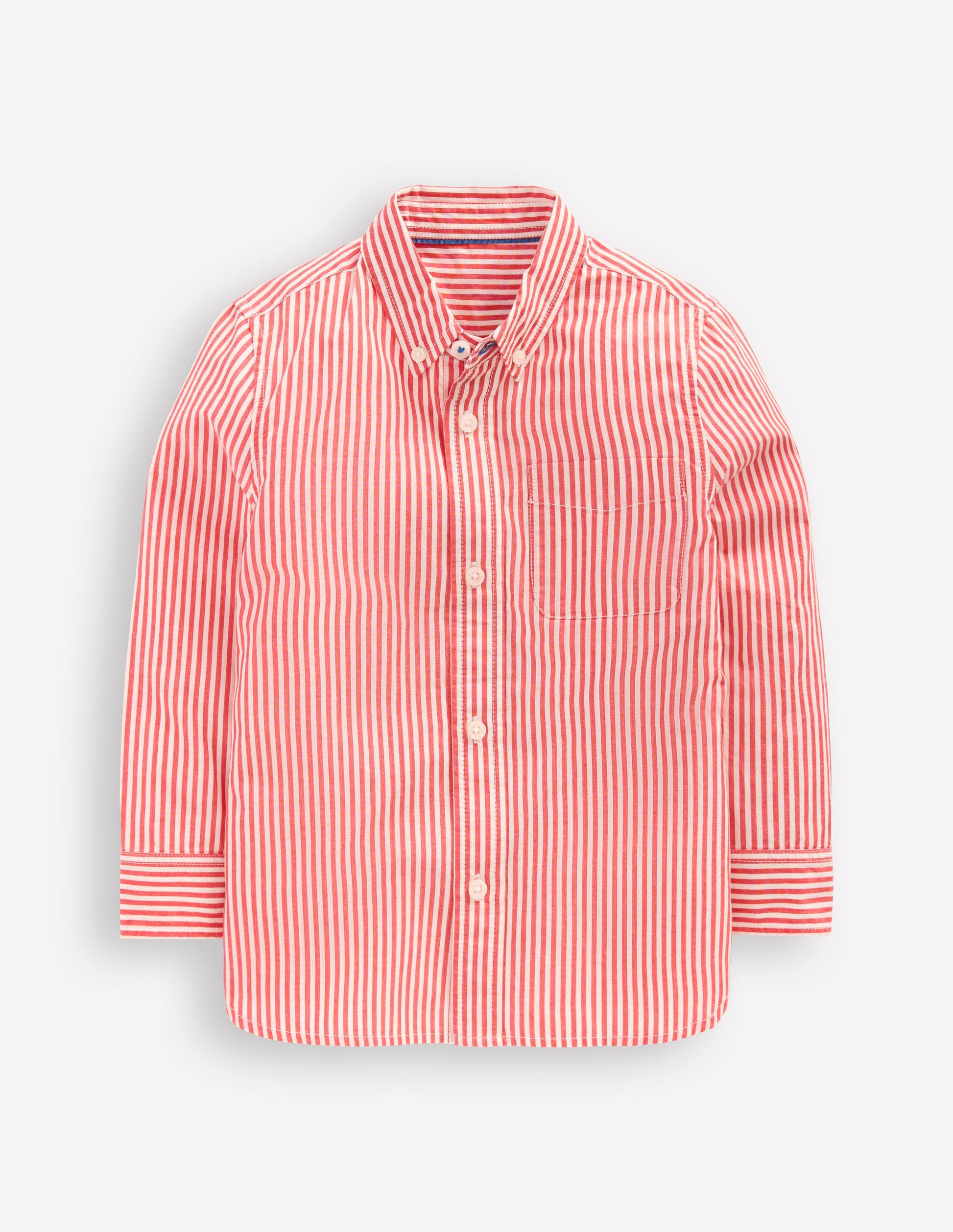 Chemise en coton-Coutil rouge-4