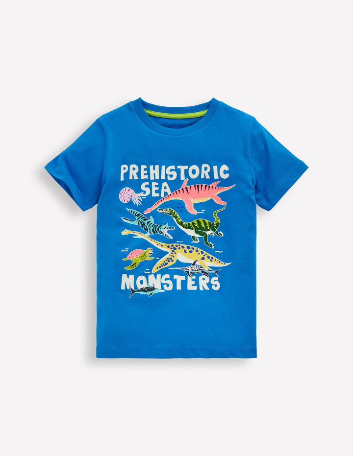 T-shirt phosphorescent-Monstres marins préhistoriques
