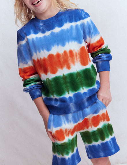 Batik-Sweatshirt-Bunt