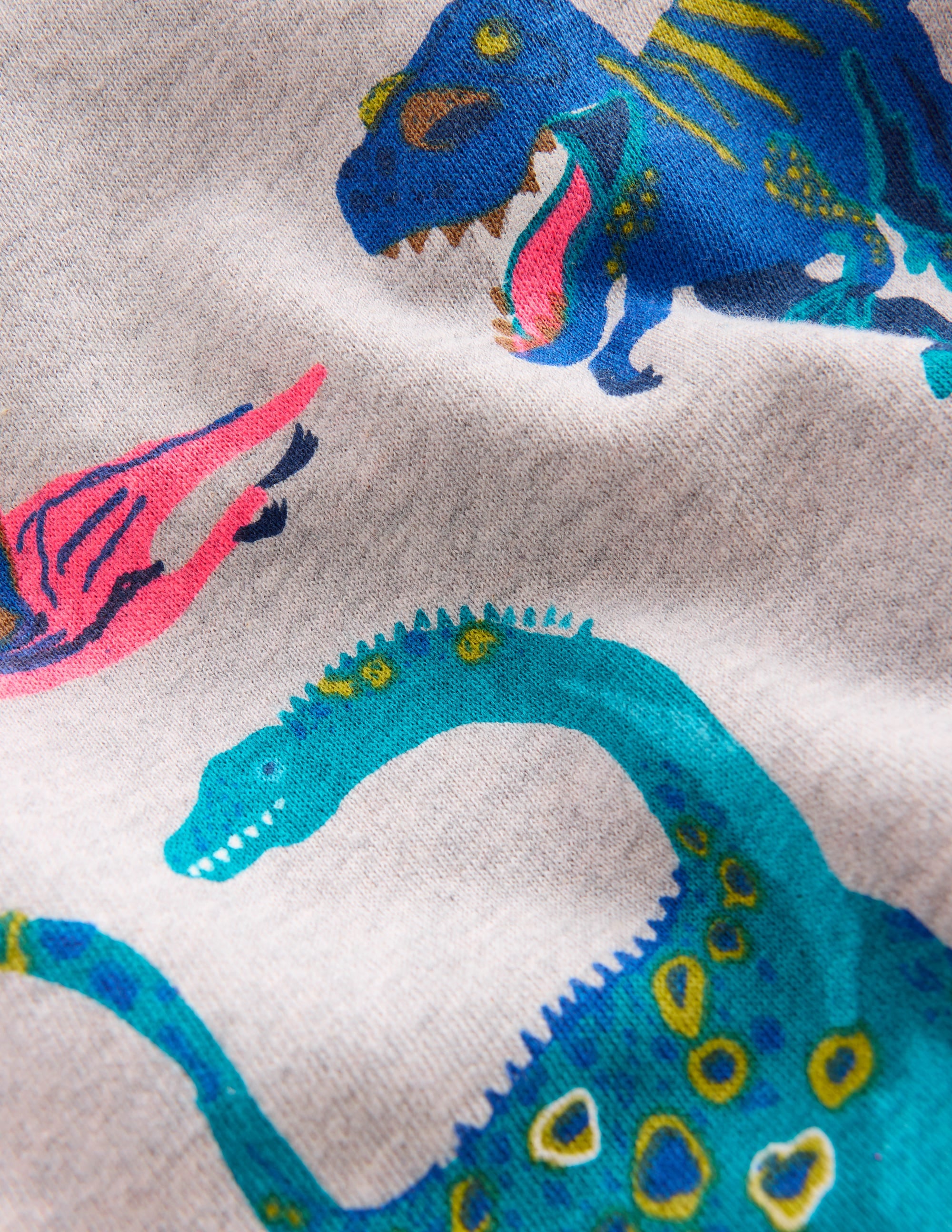 Bedrucktes Sweatshirt für den Alltag-Grau Dinosaurier - Image 3