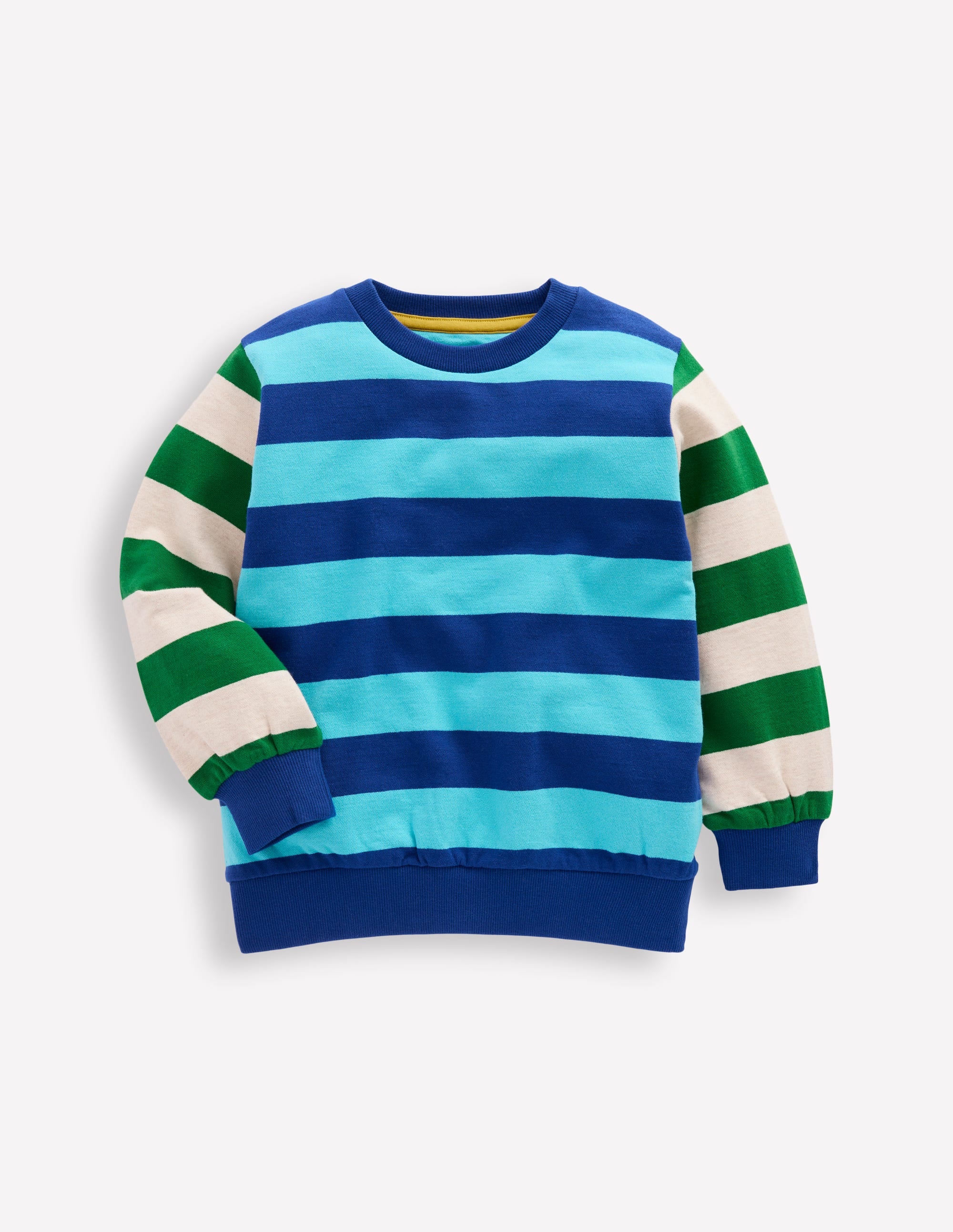 Bedrucktes Sweatshirt für den Alltag-Kuddelmuddel Streifen - Image 1