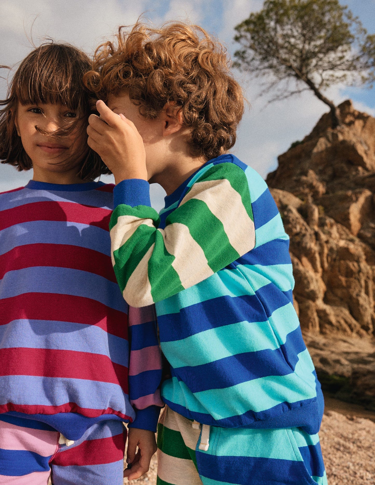 Sweat imprimé pour tous les jours-Rayé pêle-mêle