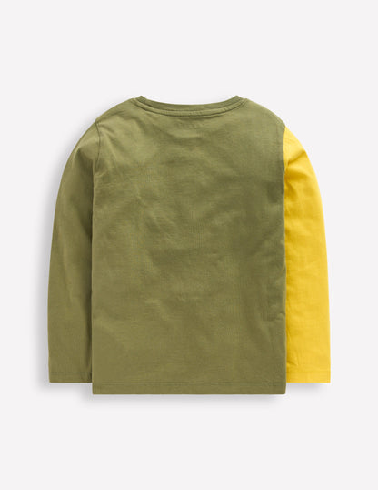 Fun Appliqué T-shirt-Lucky Green Digger-2