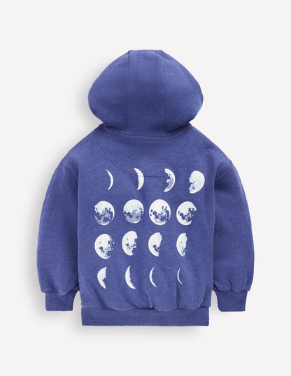 Sweat à capuche motif avant et arrière-Phases de la lune-6