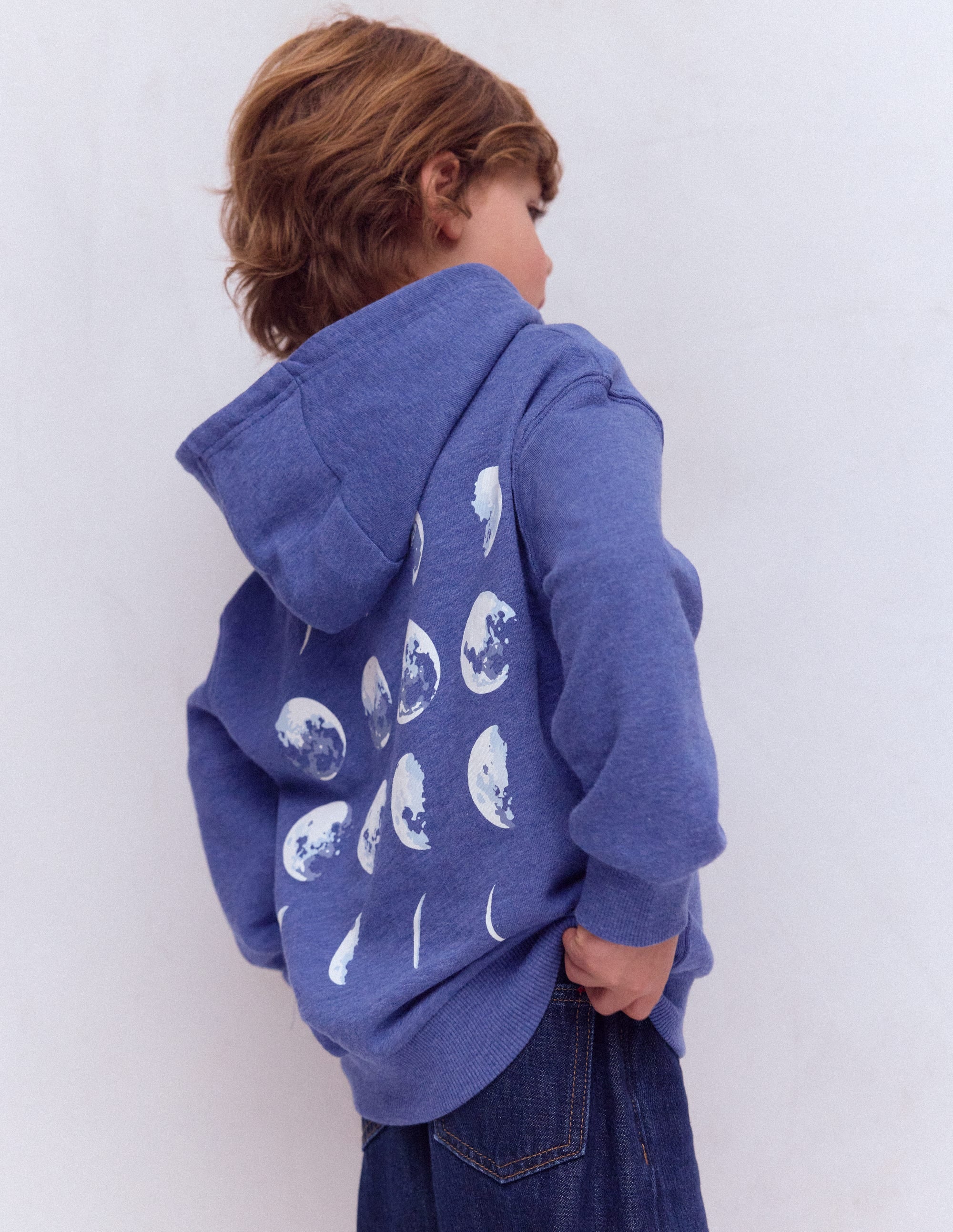 Kapuzenpullover vorn und hinten bedruckt-Mondphasen - Image 3