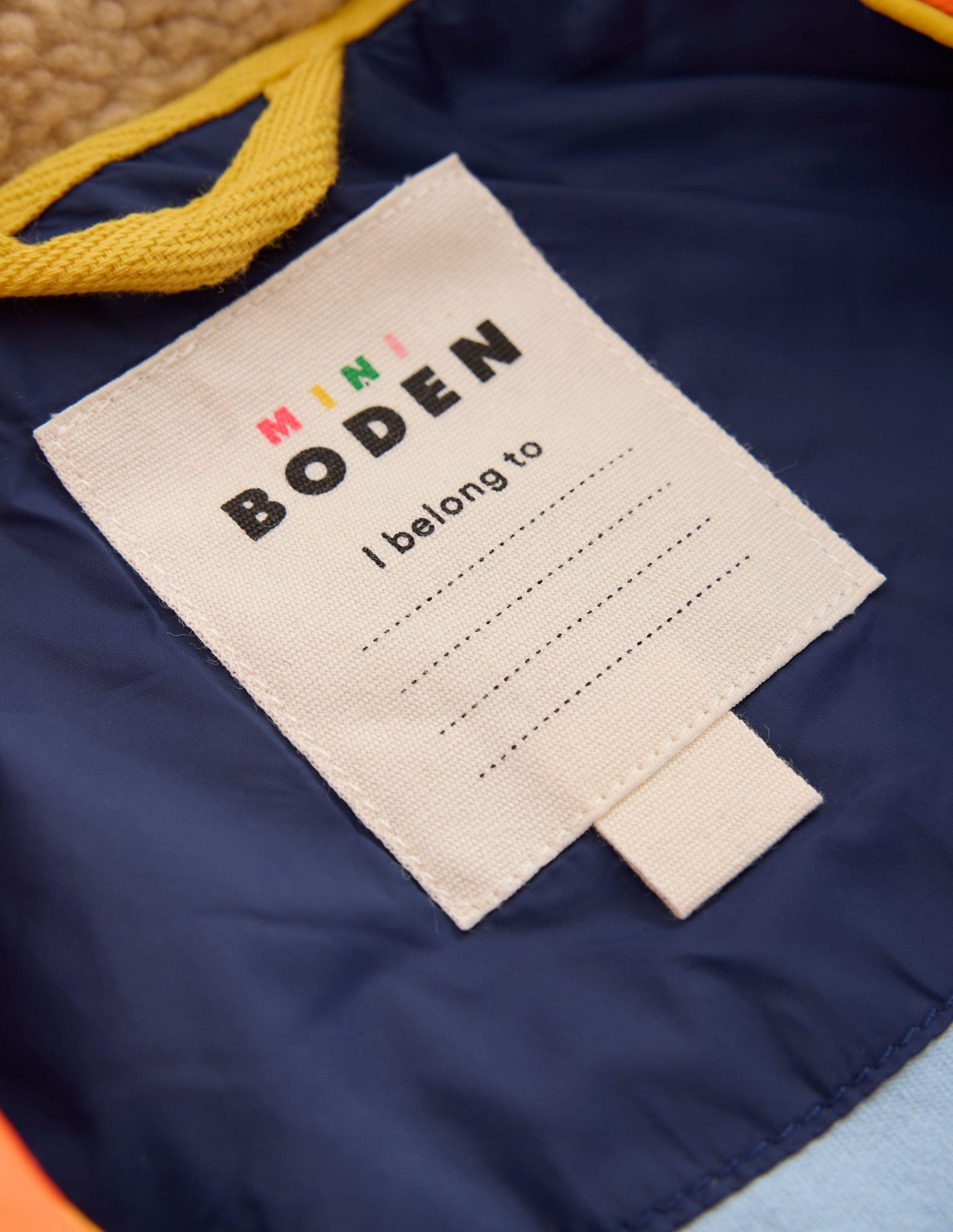 Teddyfell-Jacke mit Chevronmuster-Orange, Bunt-10